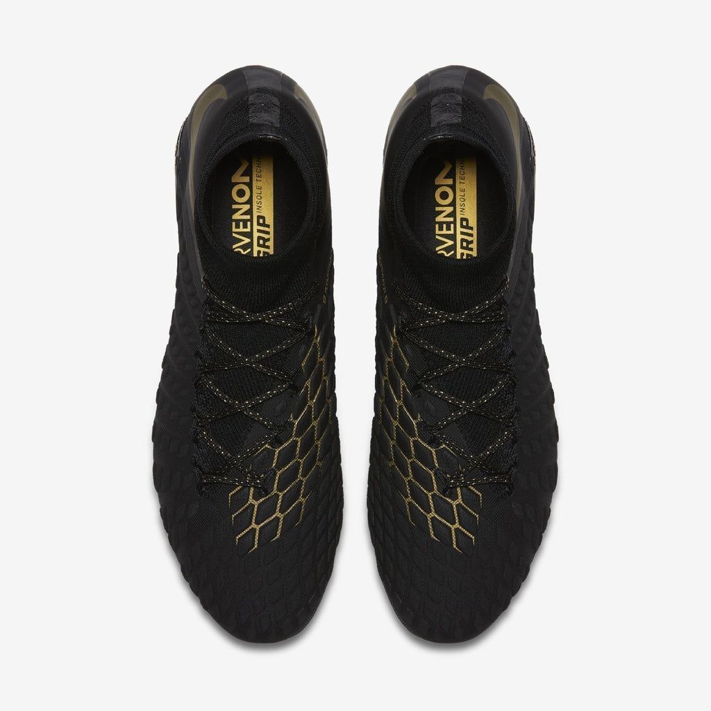 Men's Phantom III Elite DF Firm Ground Soccer Cleat - Black/Metallic Vivid Gold - AJ3803-090-NIKE by Nike | Available at Niky's Sports