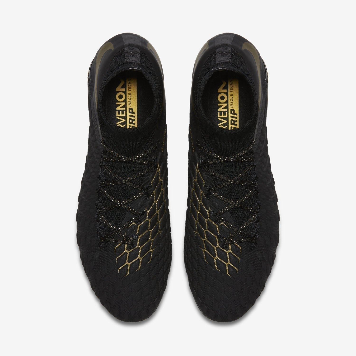 Men's Phantom III Elite DF Firm Ground Soccer Cleat - Black/Metallic Vivid Gold - AJ3803-090-NIKE by Nike | Available at Niky's Sports