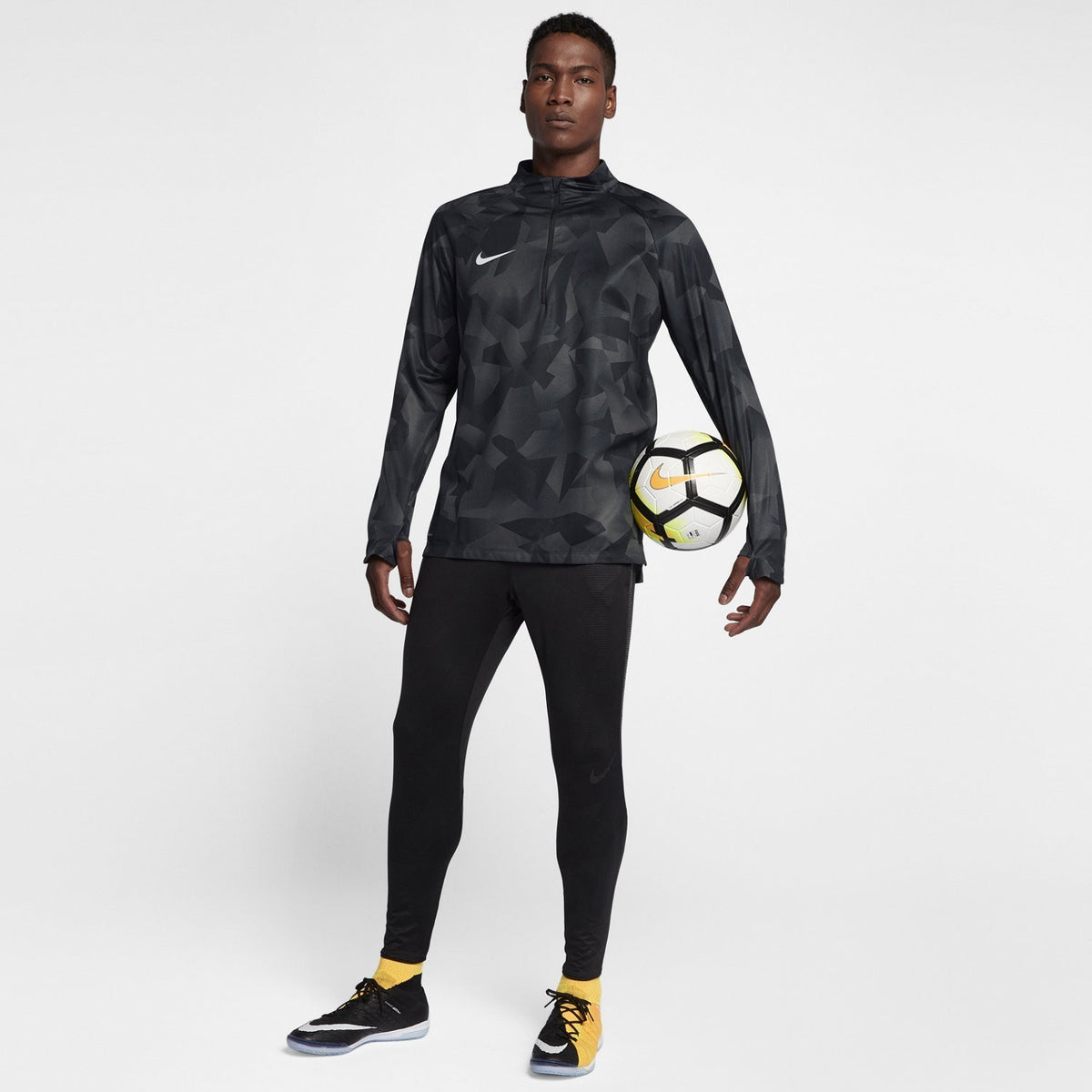 Men's Squad Drill Top Sweatshirt - 888123-100-NIKE by Nike | Available at Niky's Sports