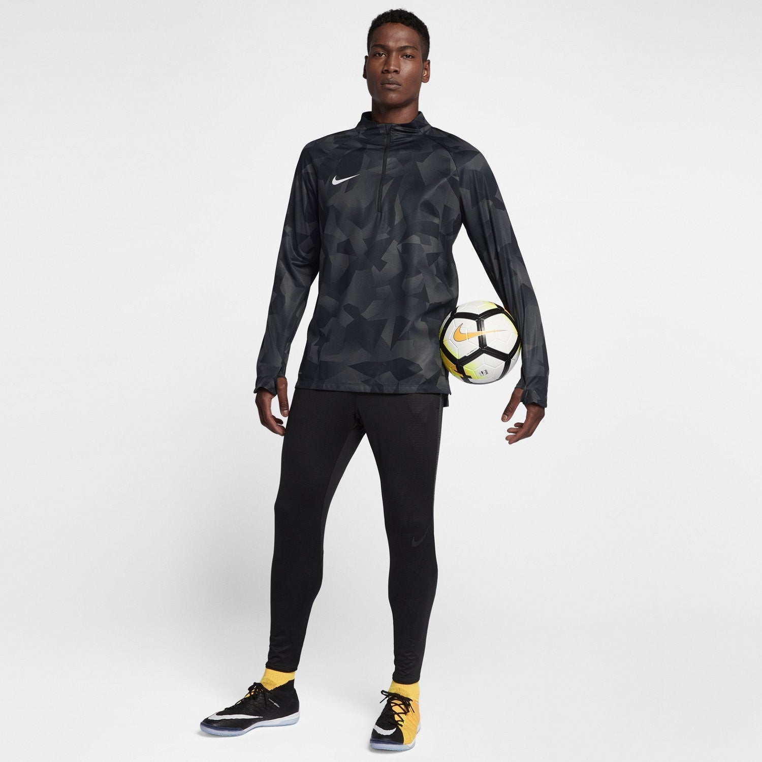 Men's Squad Drill Top Sweatshirt - 888123-100-NIKE by Nike | Available at Niky's Sports