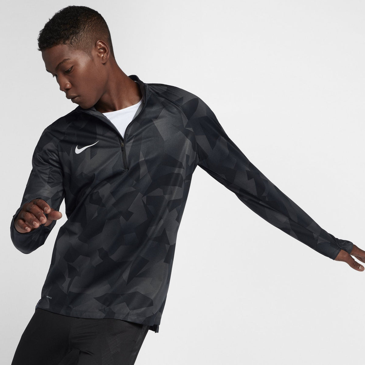 Men's Squad Drill Top Sweatshirt - 888123-100-NIKE by Nike | Available at Niky's Sports