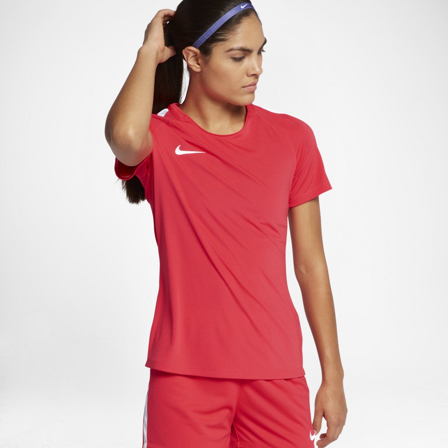 Women's Dri-Fit Academy Short Sleeve Soccer Jersey - Red