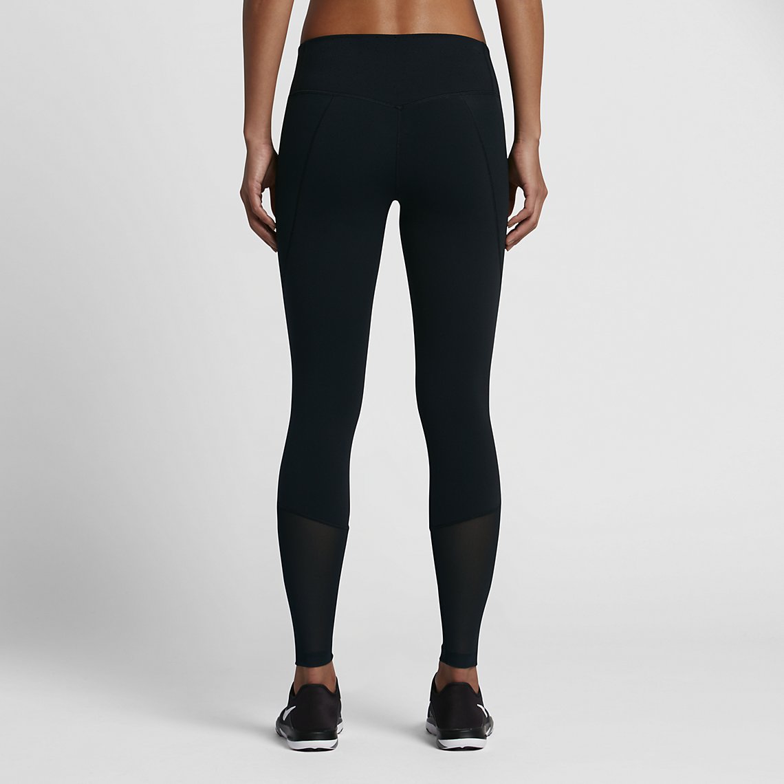 Women's Power Legendary Mid Rise Training Tights - 833718-010-NIKE by Nike | Available at Niky's Sports