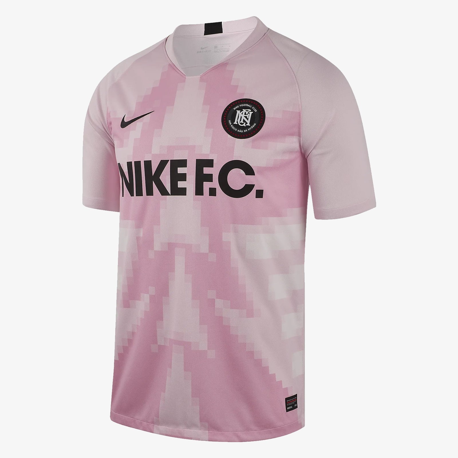 F.C. Soccer Jersey - Pink Foam/Pink Rise/Black/Black - AO0666-663-NIKE by Nike | Available at Niky's Sports