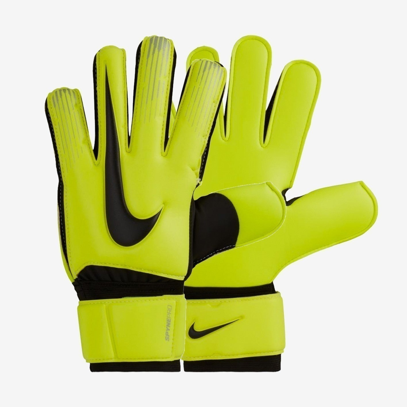 Men's Spyne Goalkeeper Gloves - Volt/Black - GS0371-702-NIKE by Nike | Available at Niky's Sports