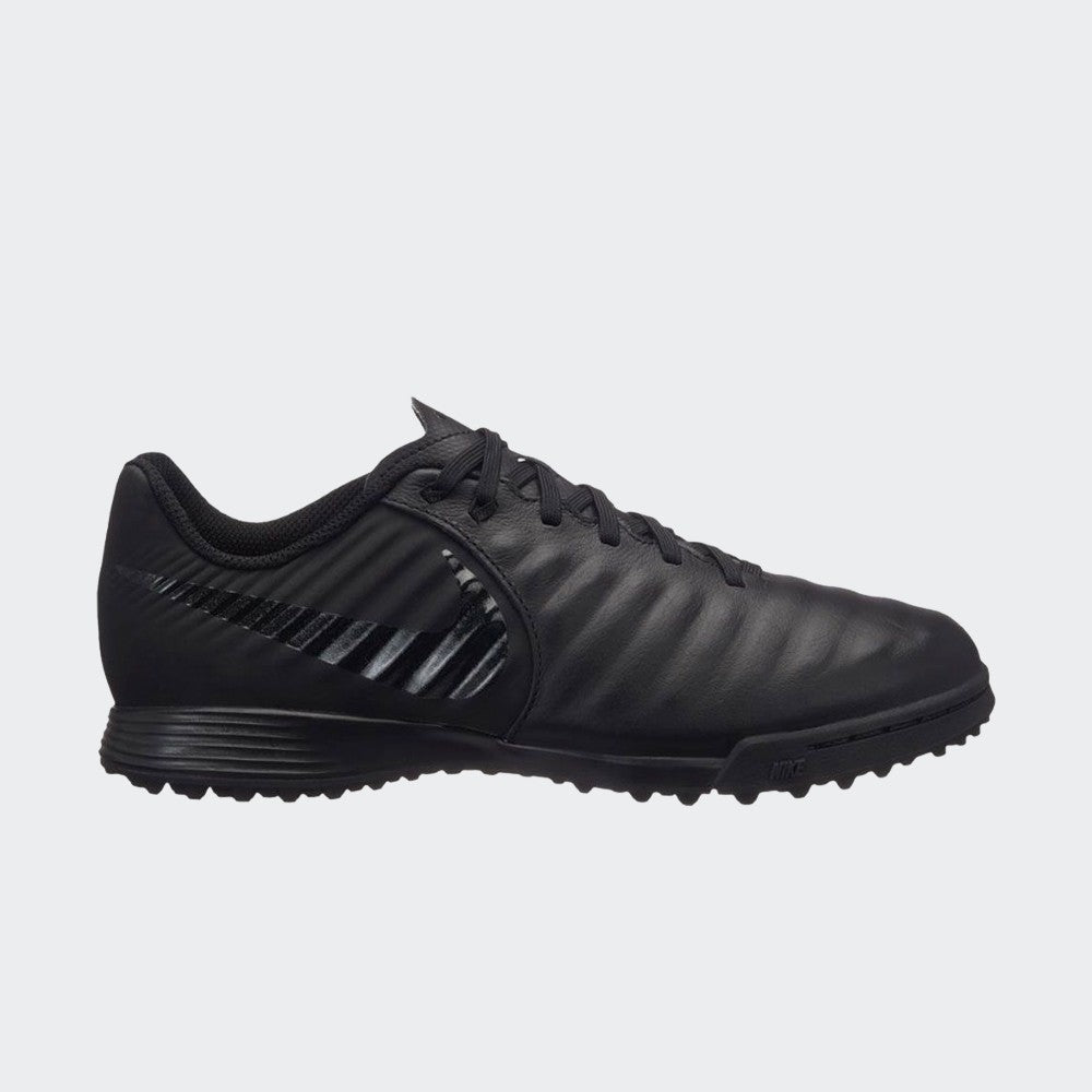 Kid's Legend 7 Academy TF Soccer Shoes - Black/Black - AH7259-001-NIKE by Nike | Available at Niky's Sports