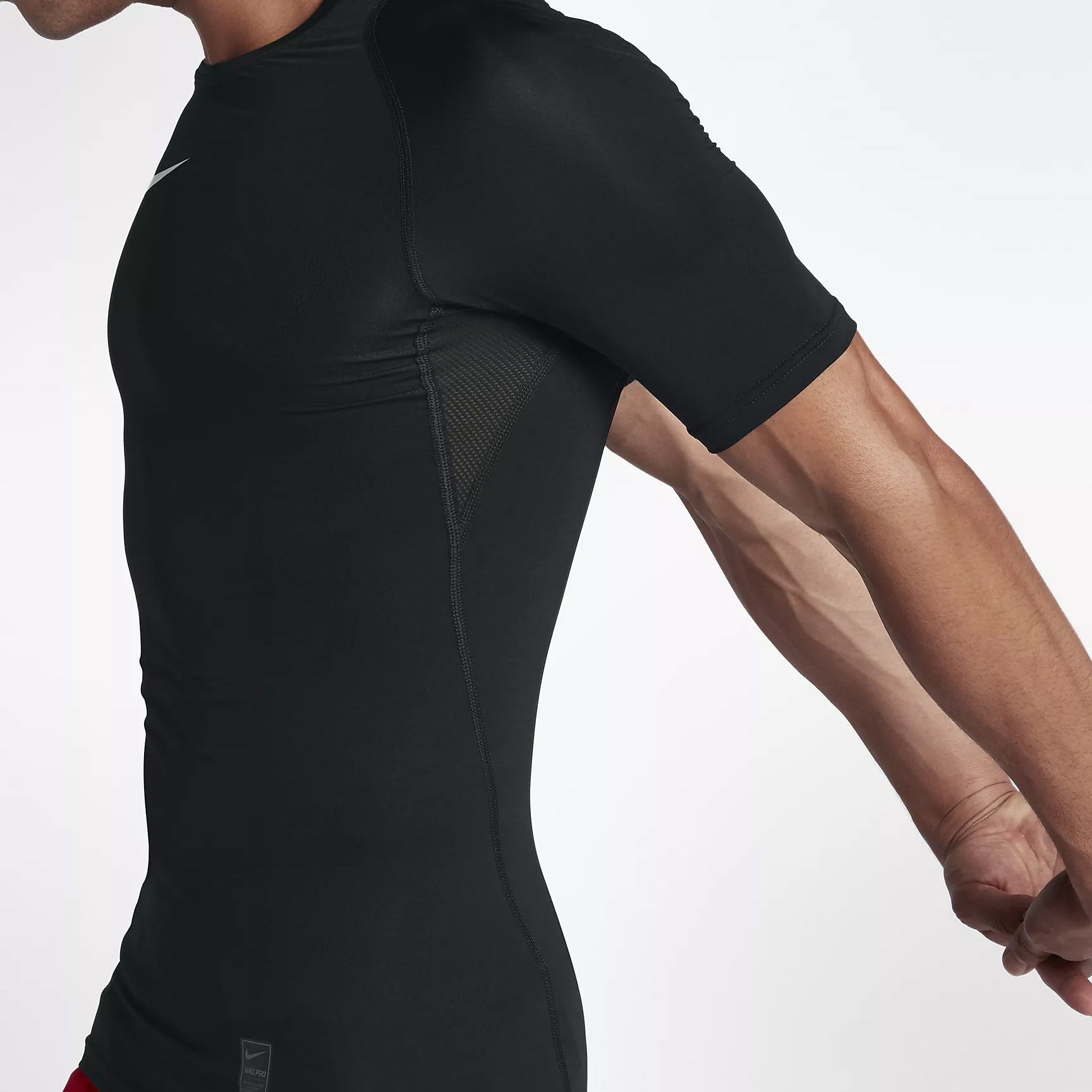 Men’s Nike Pro Short Sleeve Training Top - Black/White