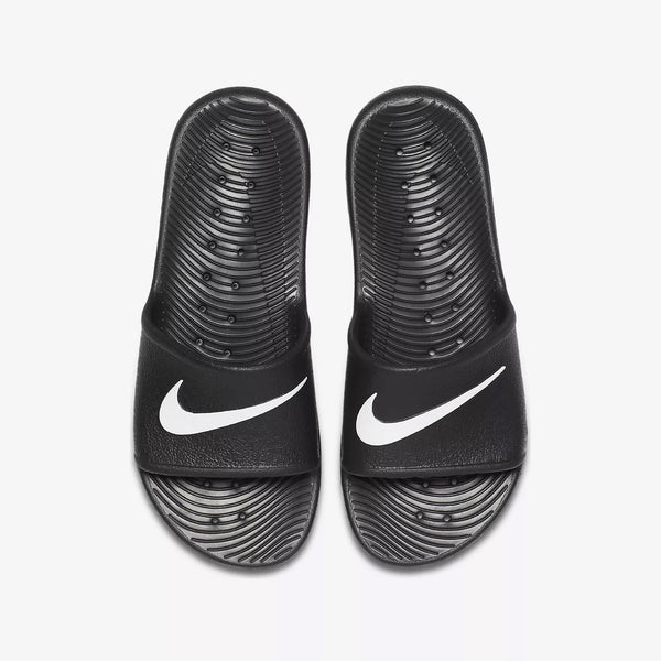 Nike Kawa Shower Slides Men Sz 14 Grey Black Swoosh Sport Sandals 832528-002 $_12.JPG?set_id=880000500F main image 3