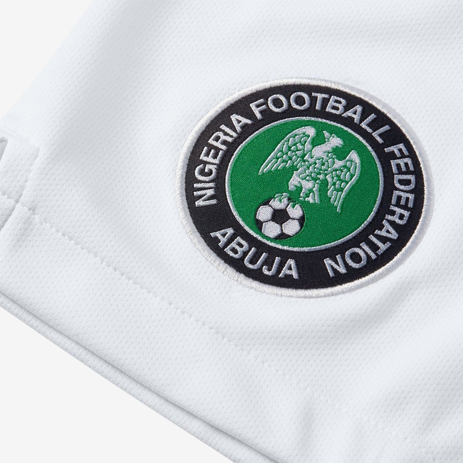 Kid's Nigeria 18 Home Shorts - White/Black - AH7880-100-NIKE by Nike | Available at Niky's Sports