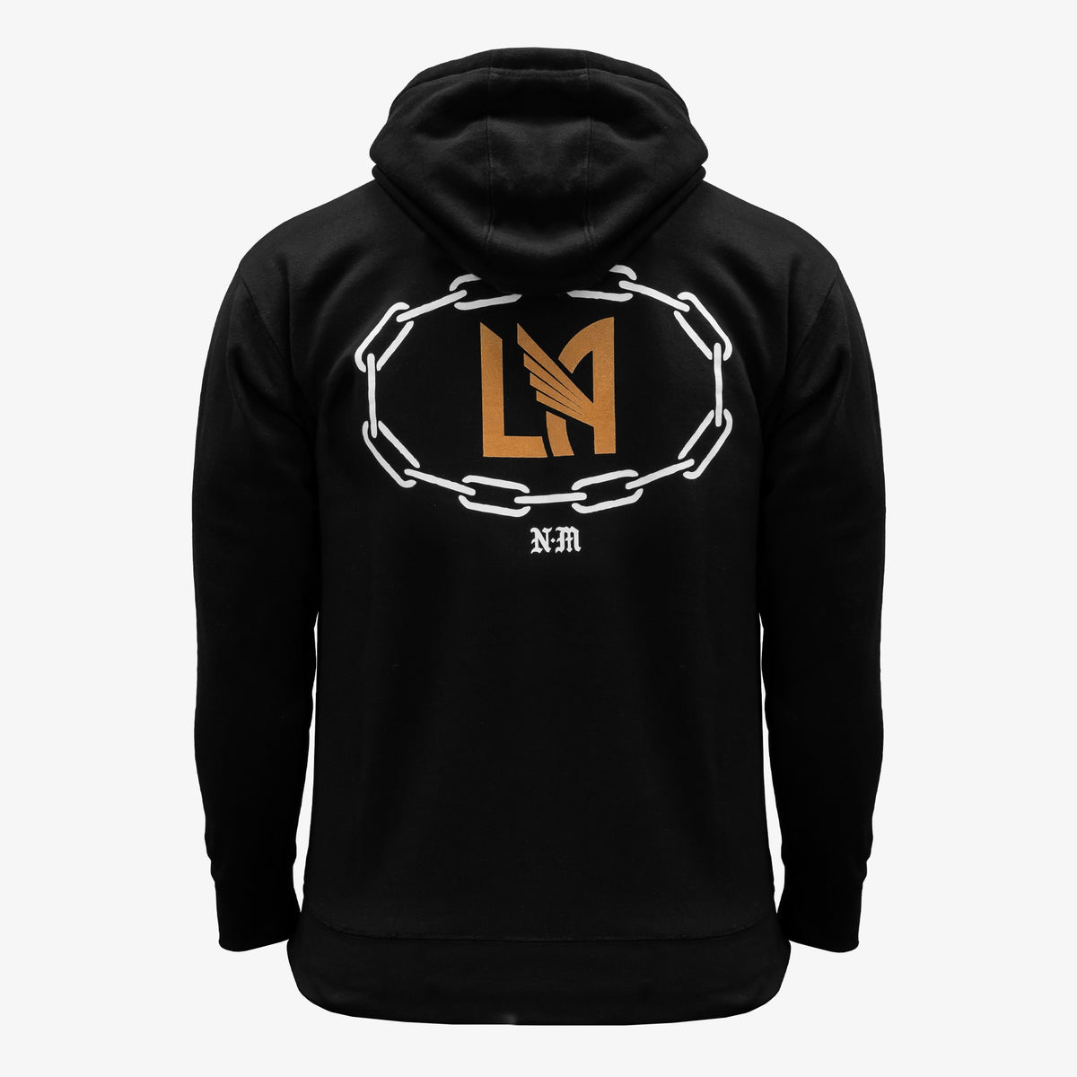 LAFC x Never Made Chain Hoodie - Black/Gold - BMPHMO19037-LAFBLCK-MITCHELL & NESS by Mitchell & Ness | Available at Niky's Sports
