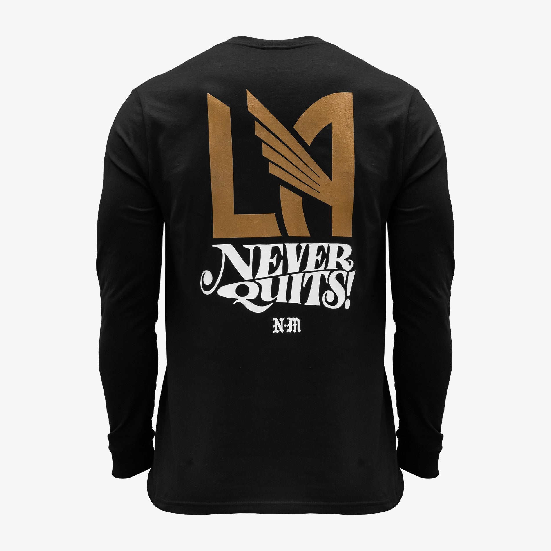 LAFC x Never Made Never Quits LS T-Shirt - Black/Gold