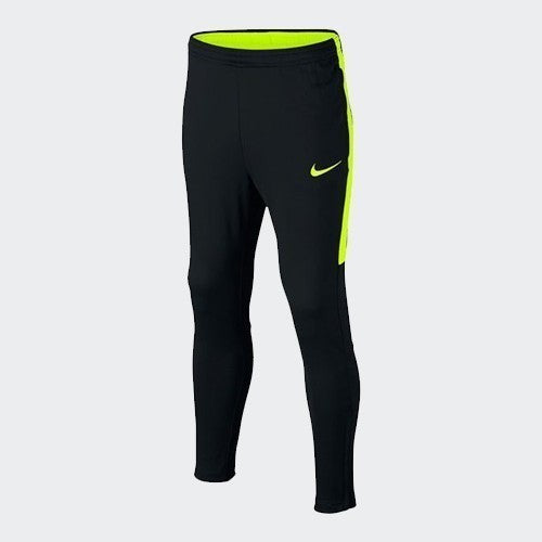 Kid&#39;s Dri-fit Academy Squad Soccer Pants - Black/Volt - 839365-018-NIKE by Nike | Available at Niky&#39;s Sports