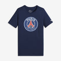 Kid's Paris Saint-Germain Crest T-Shirt - Midnight Navy - 898631-410-NIKE by Nike | Available at Niky's Sports