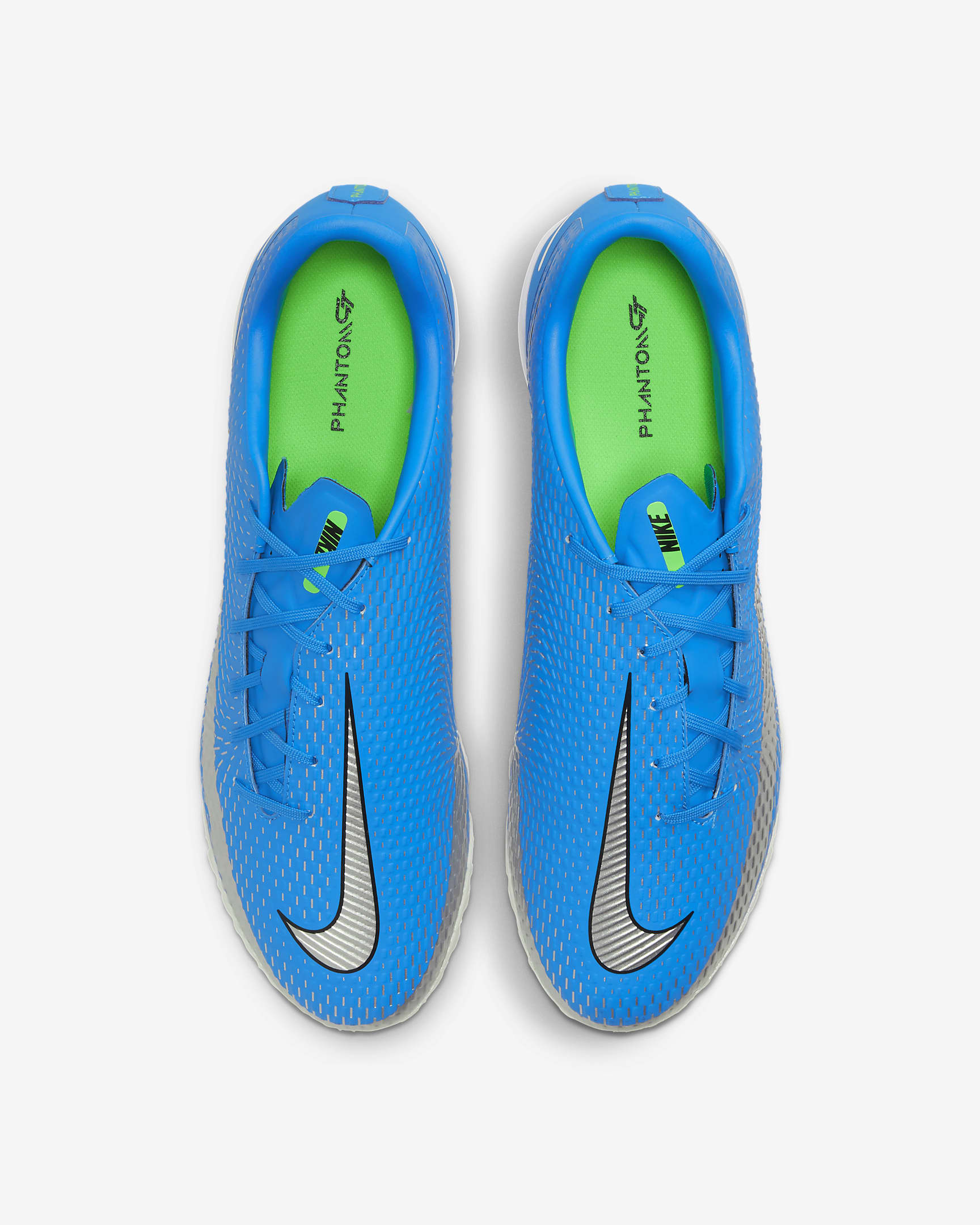 Men's Phantom GT Academy Turf Soccer Shoes Blue - CK8470-400-NIKE by Nike | Available at Niky's Sports