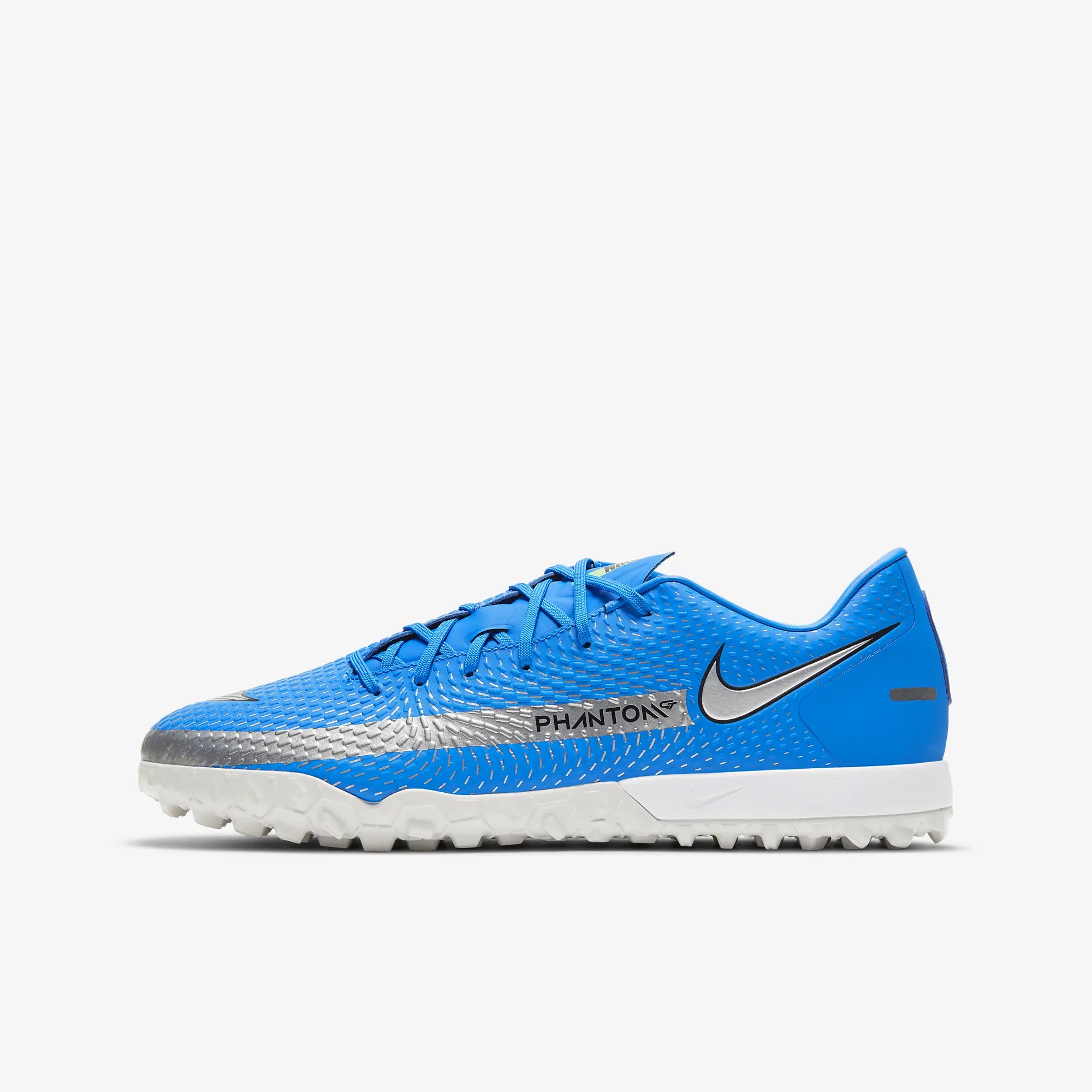 Men's Phantom GT Academy Turf Soccer Shoes Blue - CK8470-400-NIKE by Nike | Available at Niky's Sports