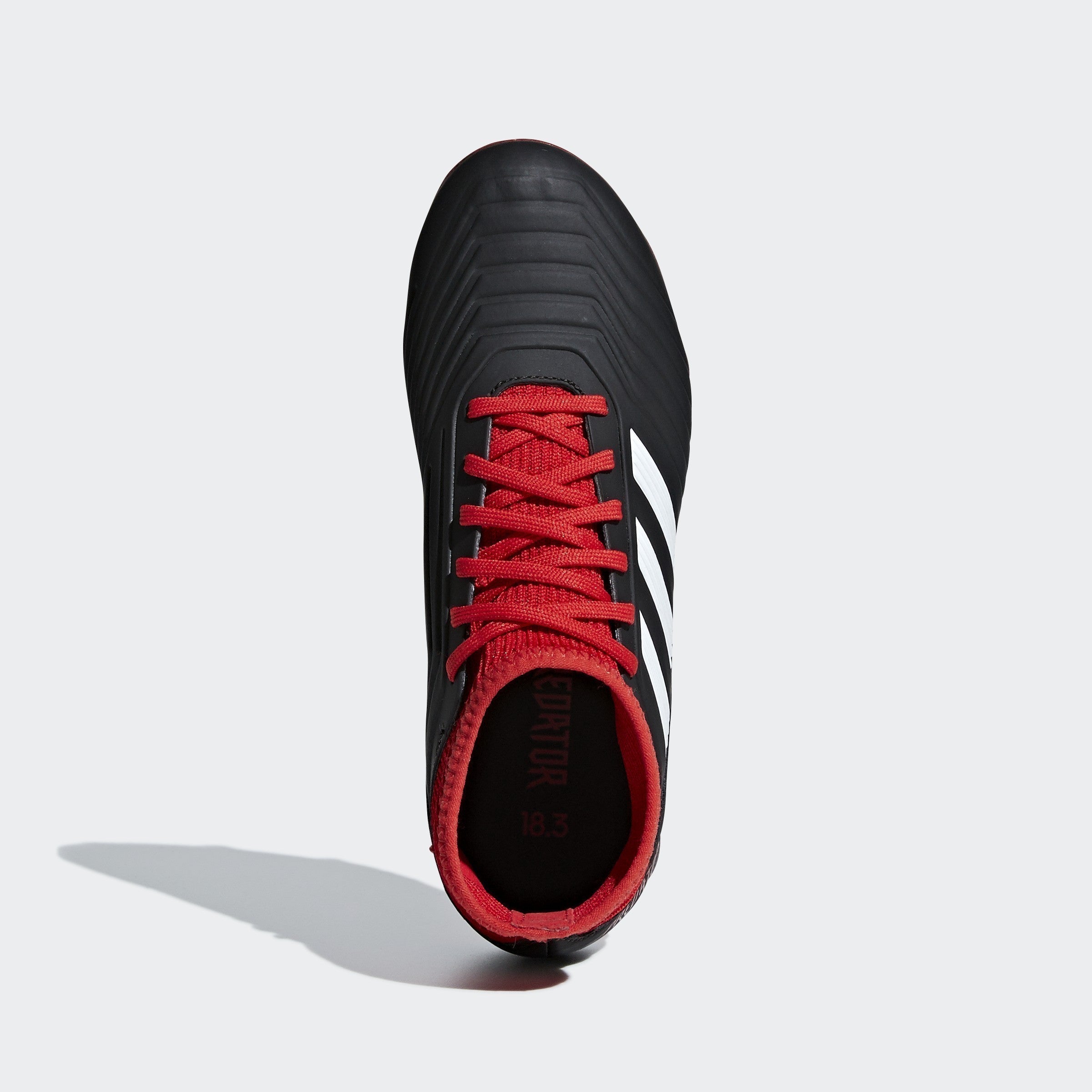 Predator 18.1 FG Kid's Soccer Cleats - Black/White/Red - DB2313-ADIDAS by Adidas | Available at Niky's Sports