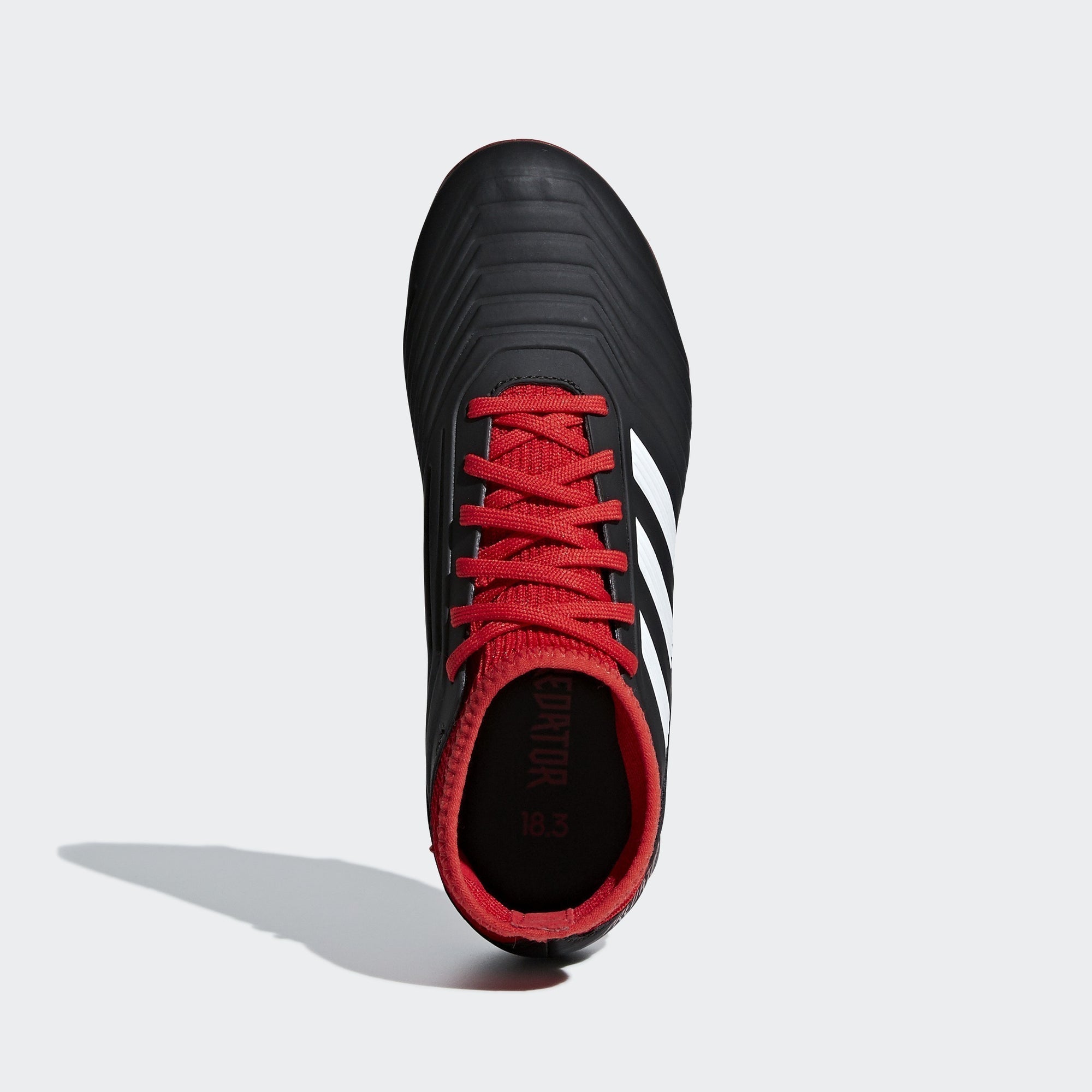 Predator 18.1 FG Kid's Soccer Cleats - Black/White/Red - DB2313-ADIDAS by Adidas | Available at Niky's Sports