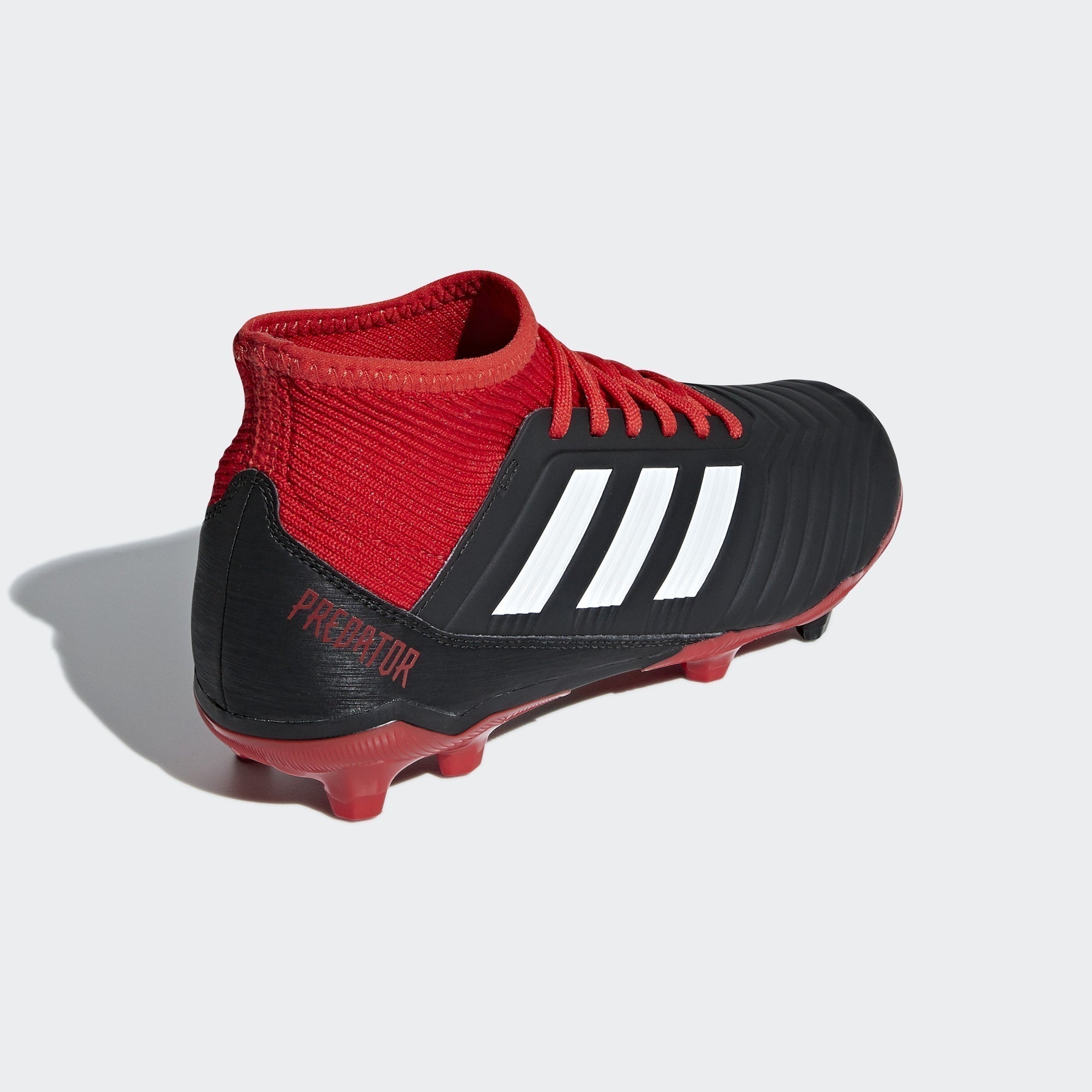 Predator 18.1 FG Kid's Soccer Cleats - Black/White/Red - DB2313-ADIDAS by Adidas | Available at Niky's Sports