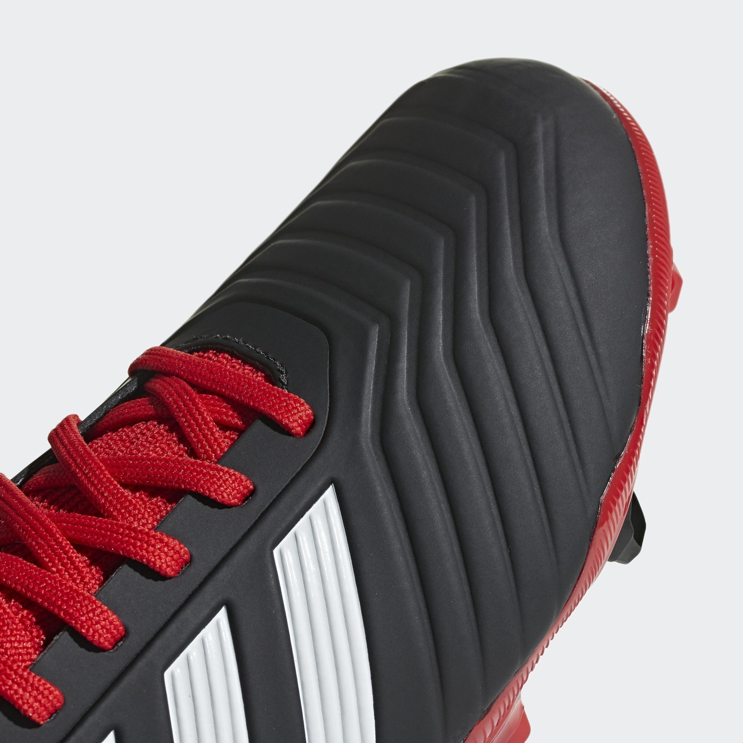Predator 18.1 FG Kid's Soccer Cleats - Black/White/Red - DB2313-ADIDAS by Adidas | Available at Niky's Sports