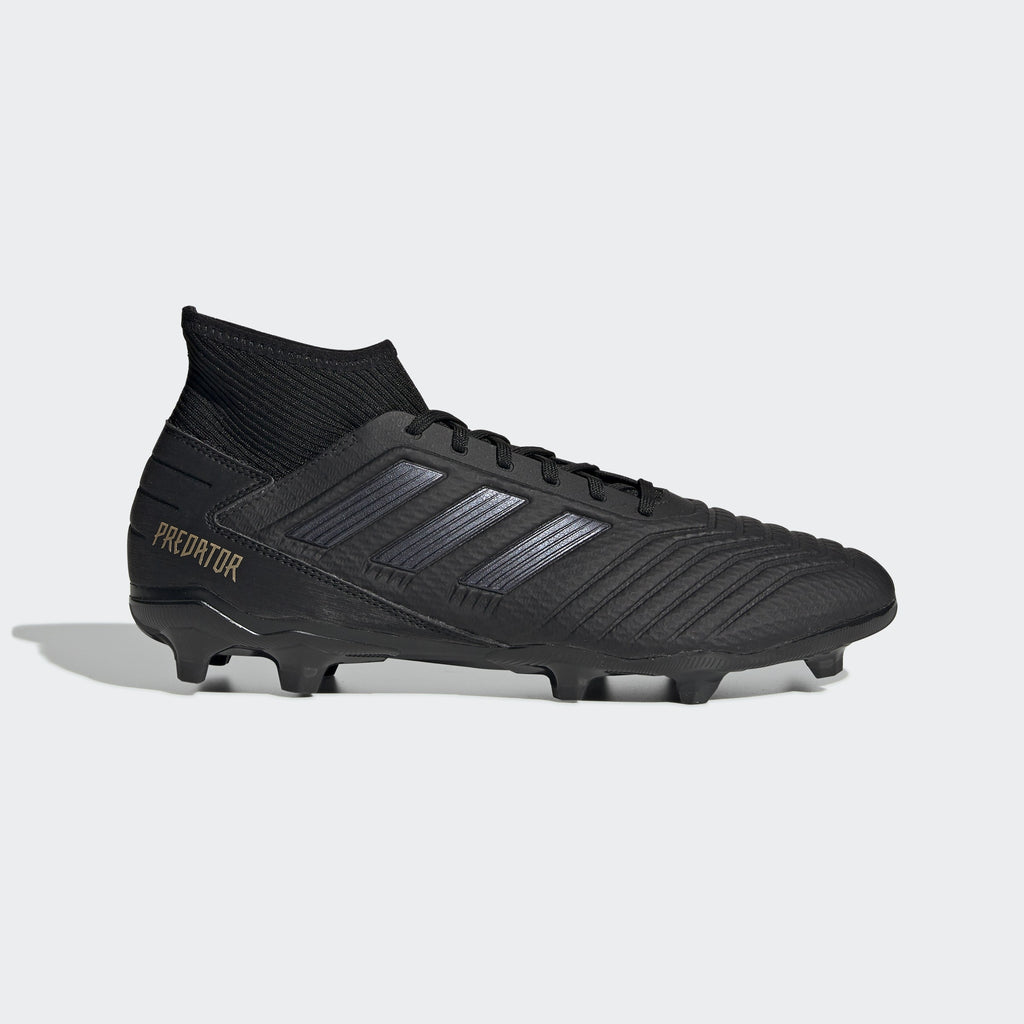 Predator 19.1 FG Kid's Cleats - Core Black/Utility Black - G25791-ADIDAS by Adidas | Available at Niky's Sports