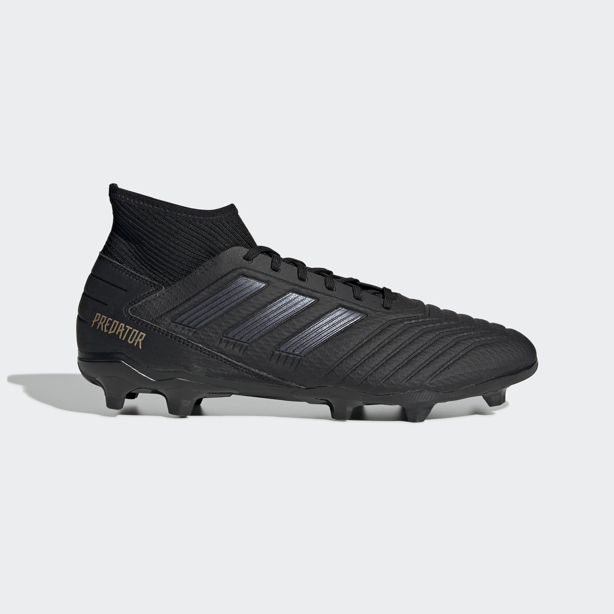 Predator 19.1 FG Kid's Cleats - Core Black/Utility Black - G25791-ADIDAS by Adidas | Available at Niky's Sports