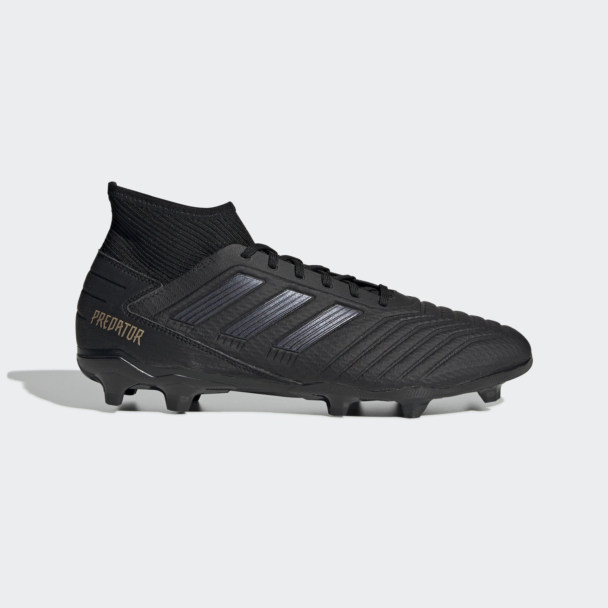 Predator 19.1 FG Kid's Cleats - Core Black/Utility Black