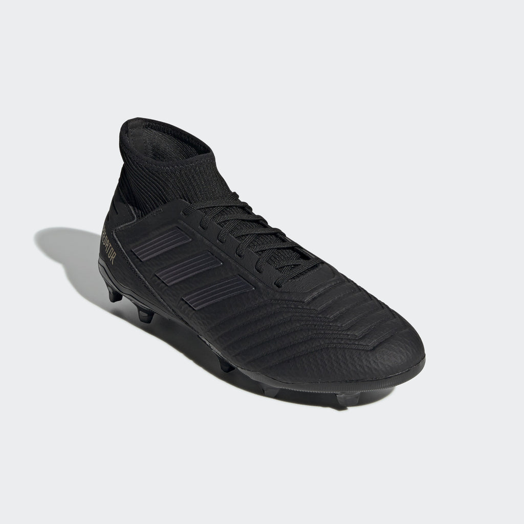 Predator 19.1 FG Kid's Cleats - Core Black/Utility Black - G25791-ADIDAS by Adidas | Available at Niky's Sports