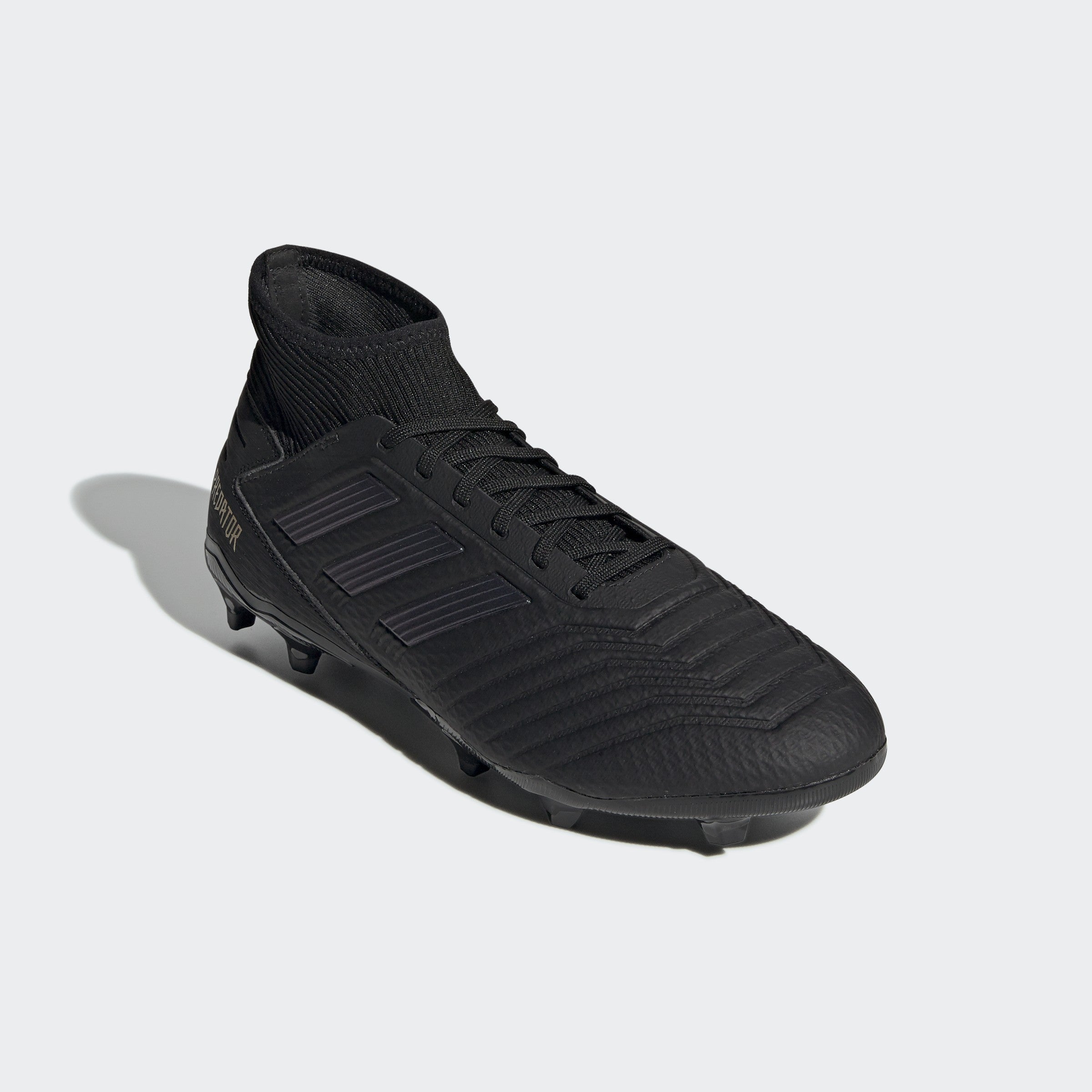 Predator 19.1 FG Kid's Cleats - Core Black/Utility Black - G25791-ADIDAS by Adidas | Available at Niky's Sports