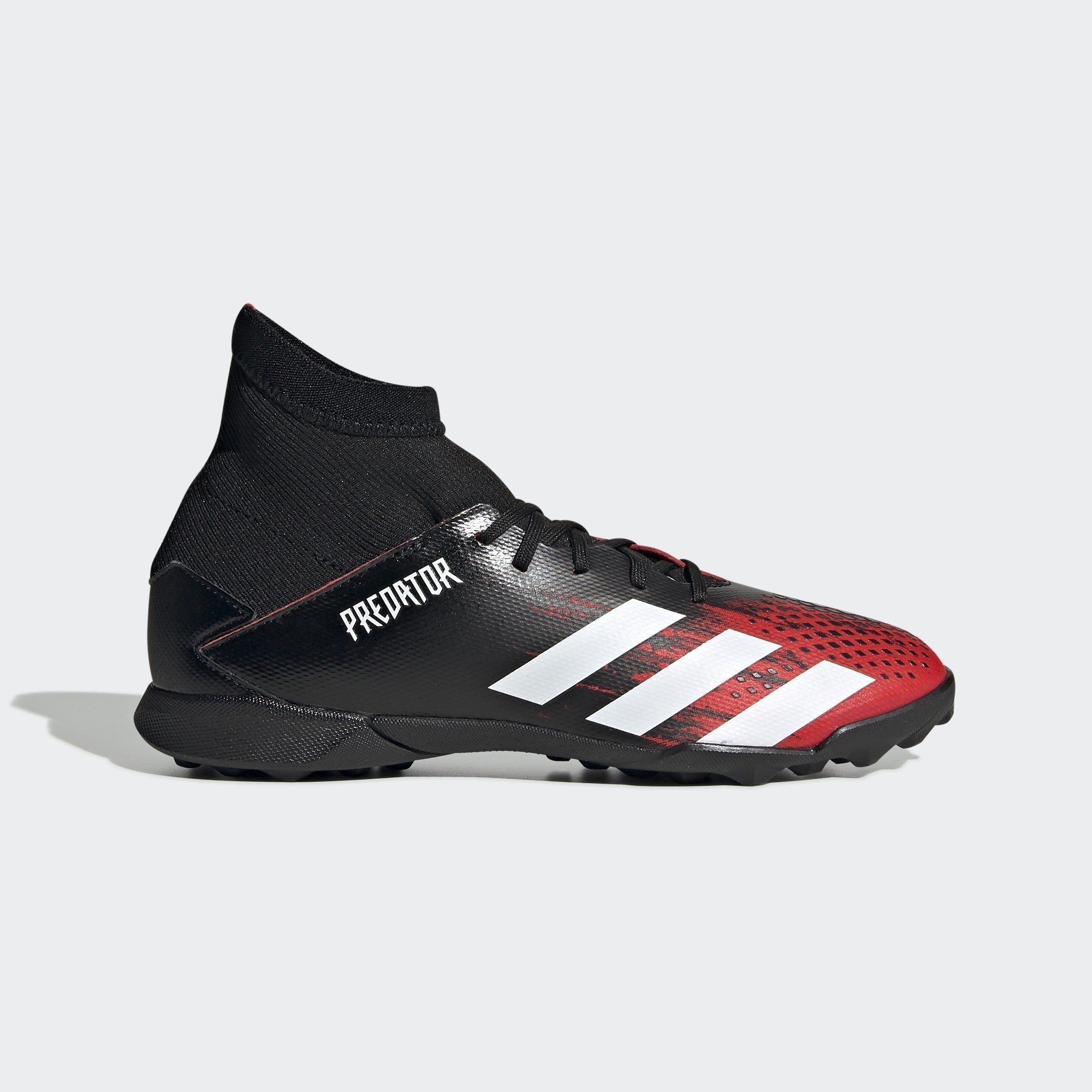 Predator 20.3 Turf Kid's Soccer Shoes Black/Red - EF1950-ADIDAS by Adidas | Available at Niky's Sports