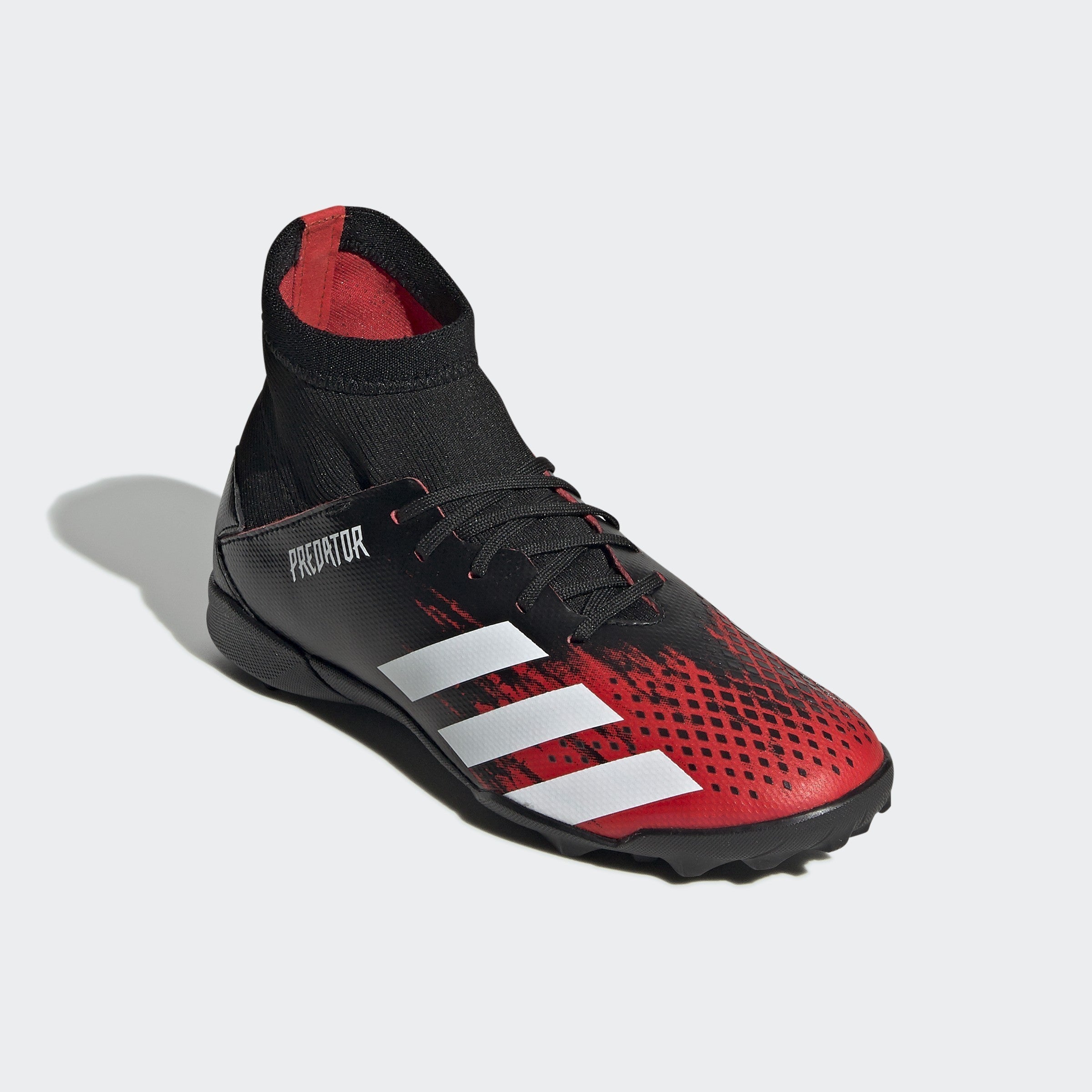 Predator 20.3 Turf Kid's Soccer Shoes Black/Red - 10.5