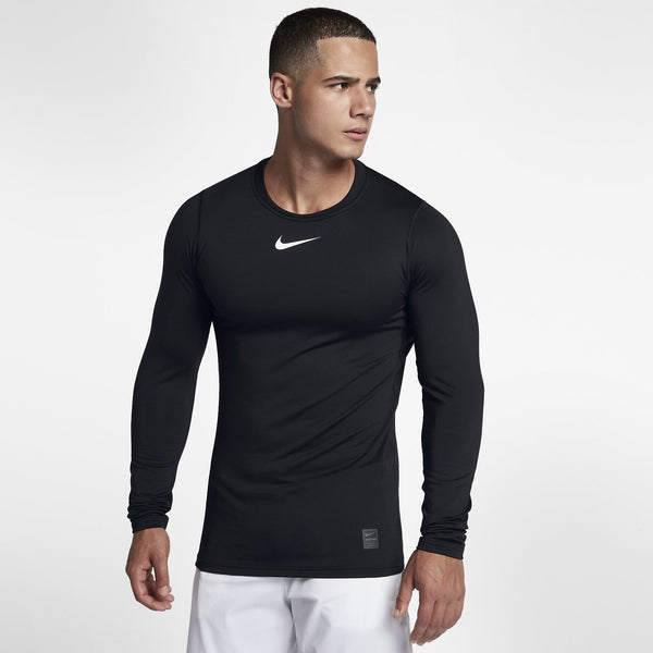 Nike black long sleeve thermal shop pro top