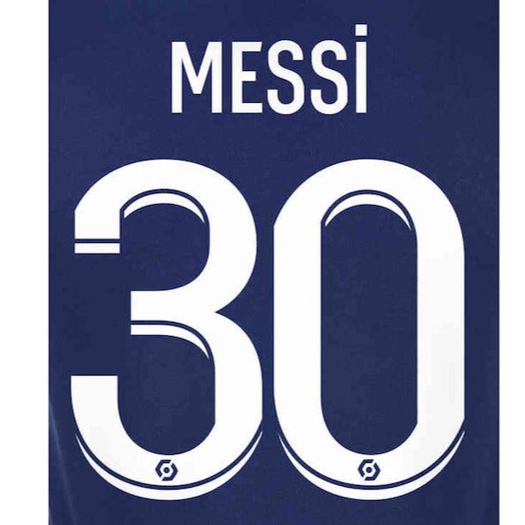 Messi Paris Saint Germain Home Name and Number Set - Adult