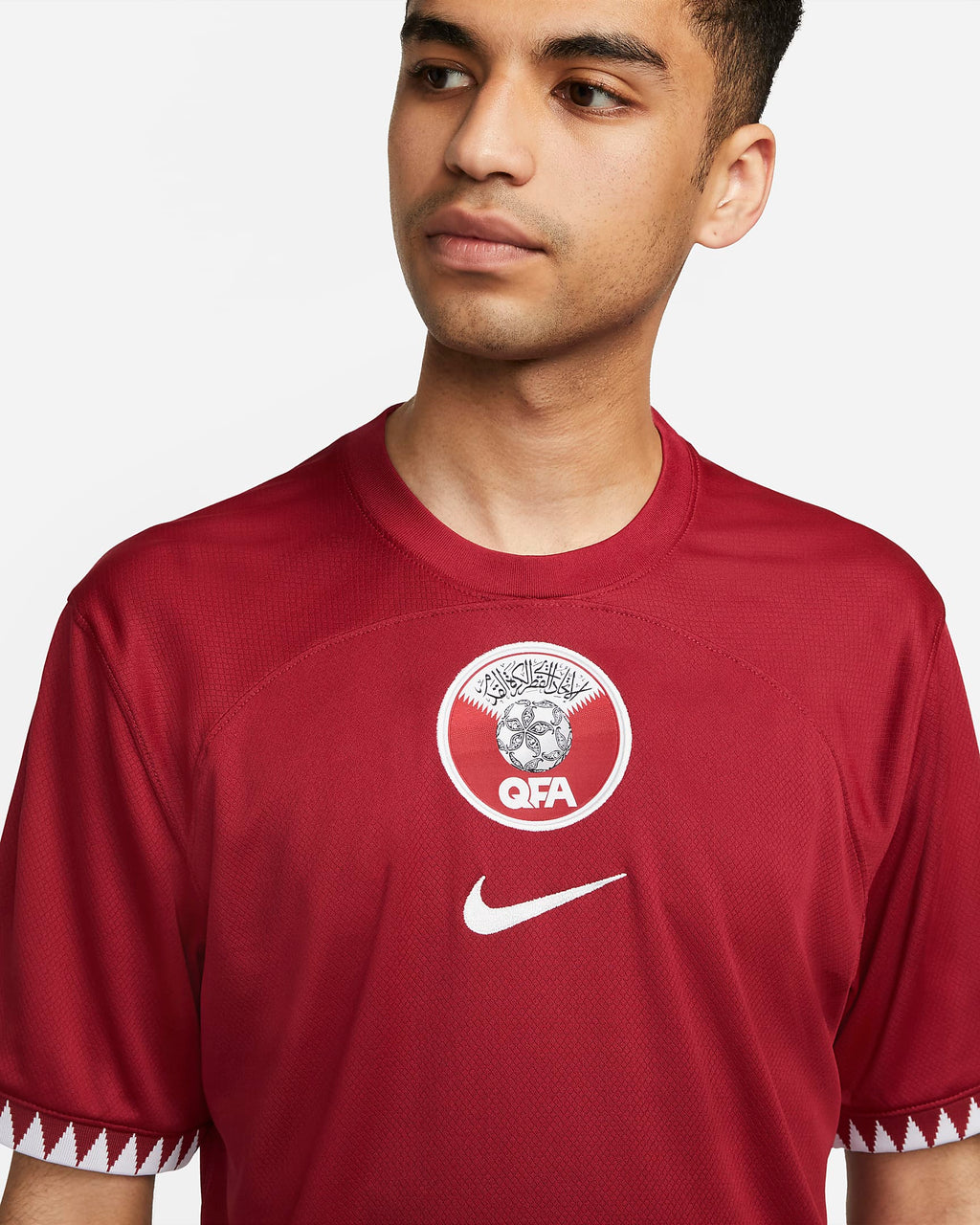 Nike Qatar 2022/23 Stadium Home Men's Nike Dri-FIT Soccer Jersey - DN0702-647-NIKE by Nike | Available at Niky's Sports