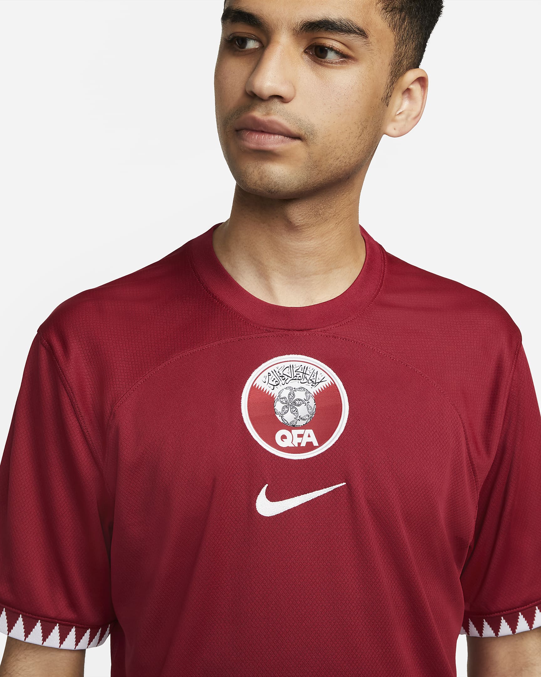 Nike Qatar 2022/23 Stadium Home Men's Nike Dri-FIT Soccer Jersey - DN0702-647-NIKE by Nike | Available at Niky's Sports