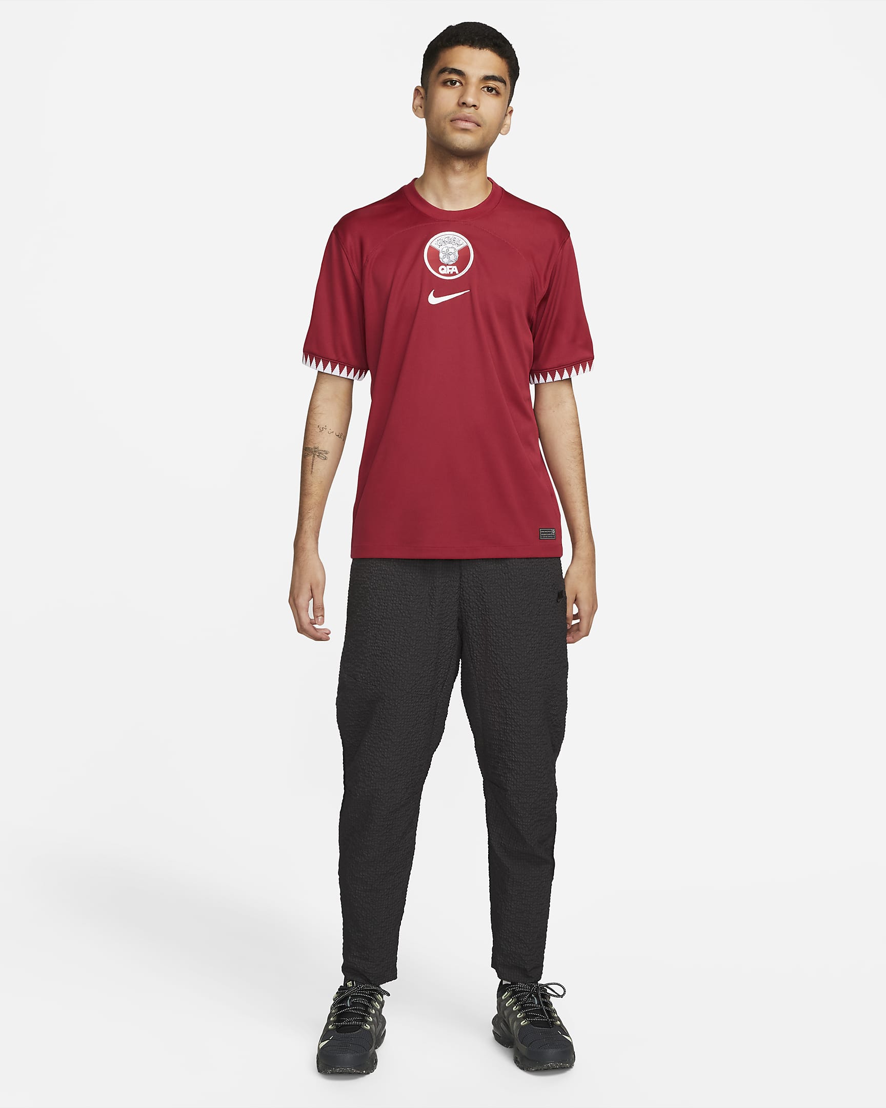 Nike Qatar 2022/23 Stadium Home Men's Nike Dri-FIT Soccer Jersey - DN0702-647-NIKE by Nike | Available at Niky's Sports