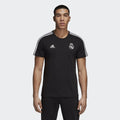 Men's Real Madrid 3-Stripes Tee - Black/White