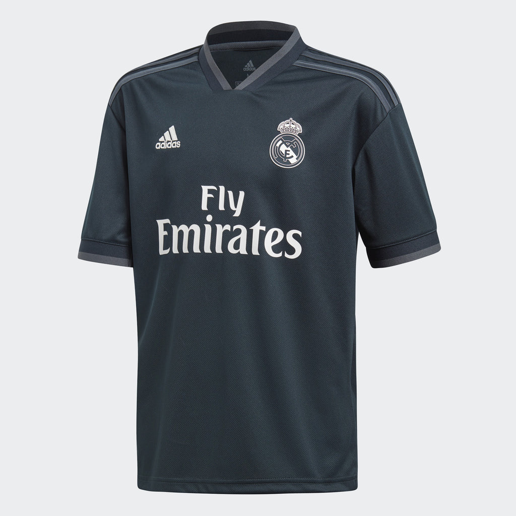 Kid's Real Madrid 18/19 Away Jersey - Tech Onix/White