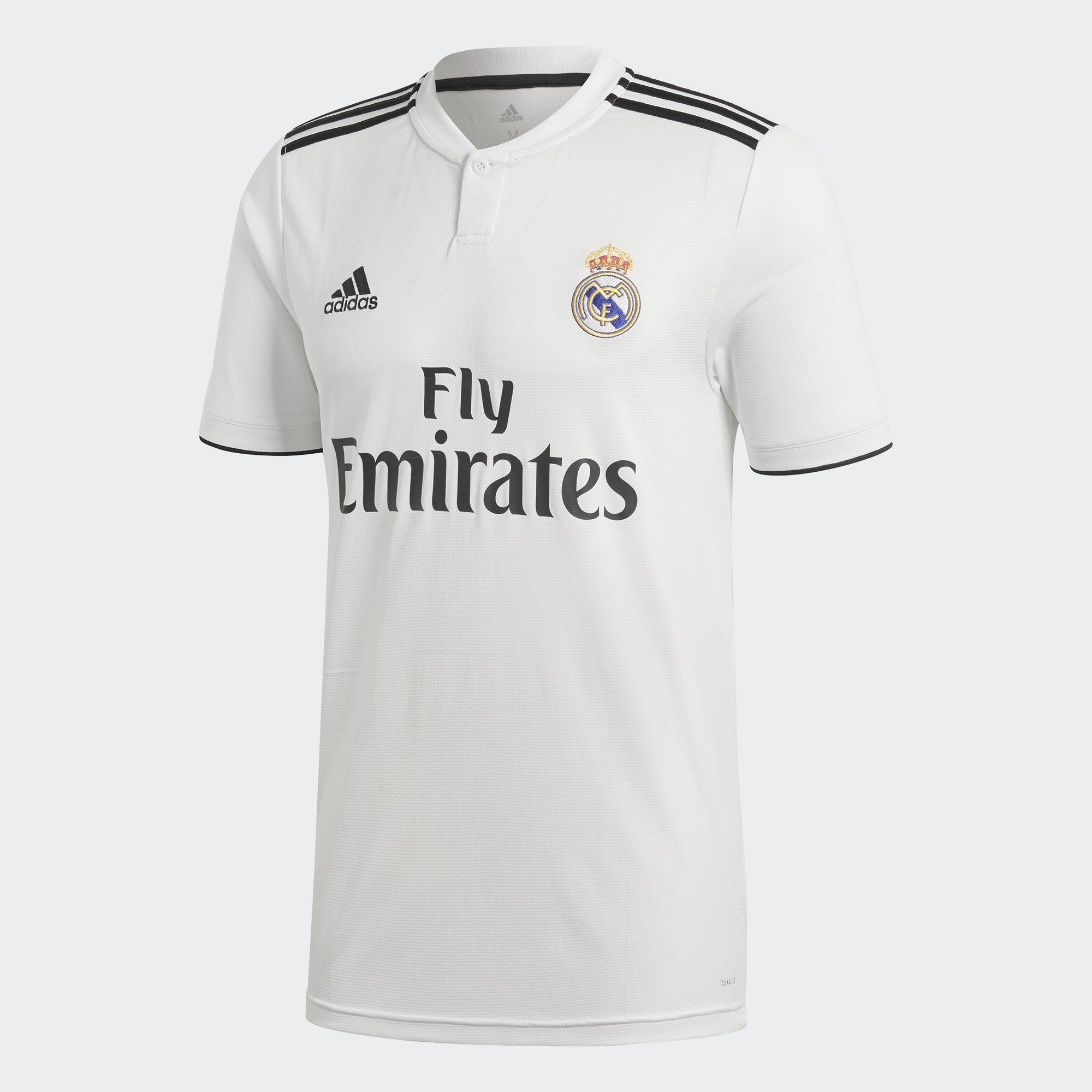 Men's Real Madrid 18/19 Home Jersey - White/Black - DH3372-ADIDAS by Adidas | Available at Niky's Sports
