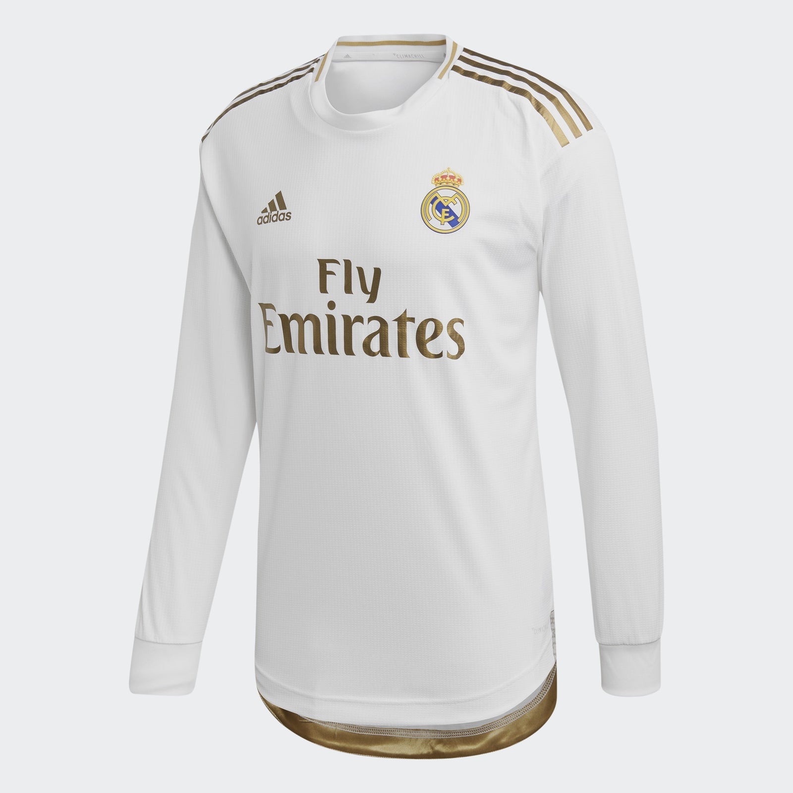 Men's Real Madrid 19/20 Home LS Jersey - White