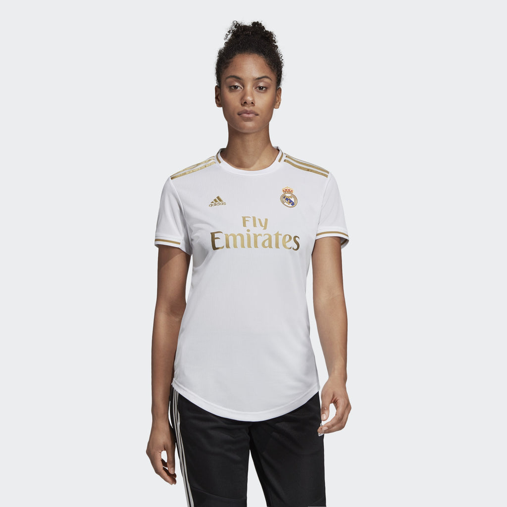 Women's Real Madrid 19/20 Home Jersey - White - DX8837-ADIDAS by Adidas | Available at Niky's Sports