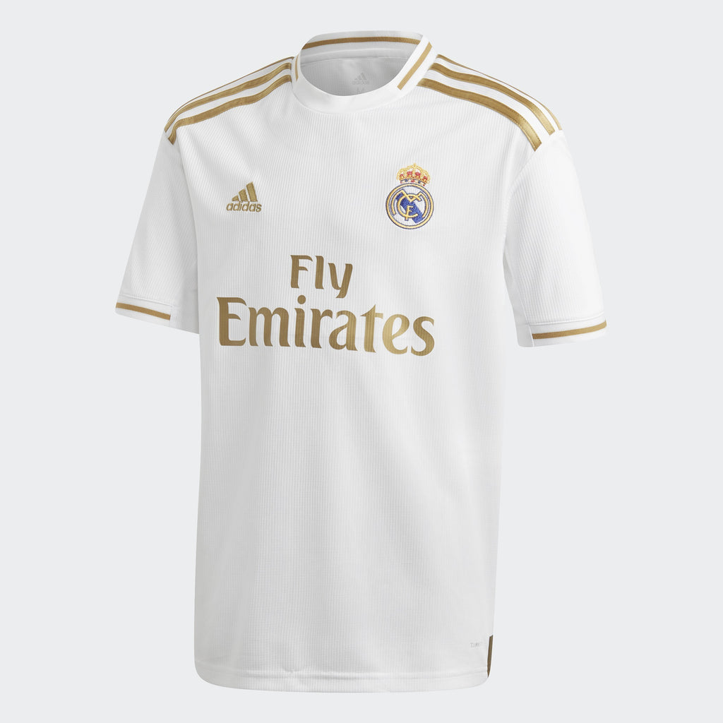 Kid's Real Madrid 19/20 Home Jersey - White - DX8838-ADIDAS by Adidas | Available at Niky's Sports