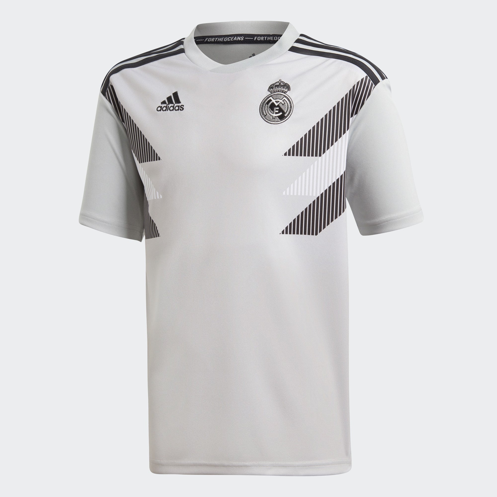 Kid's Real Madrid 18/19 Pre-Match Home Jersey - Stone/Black - CW5827-ADIDAS by Adidas | Available at Niky's Sports