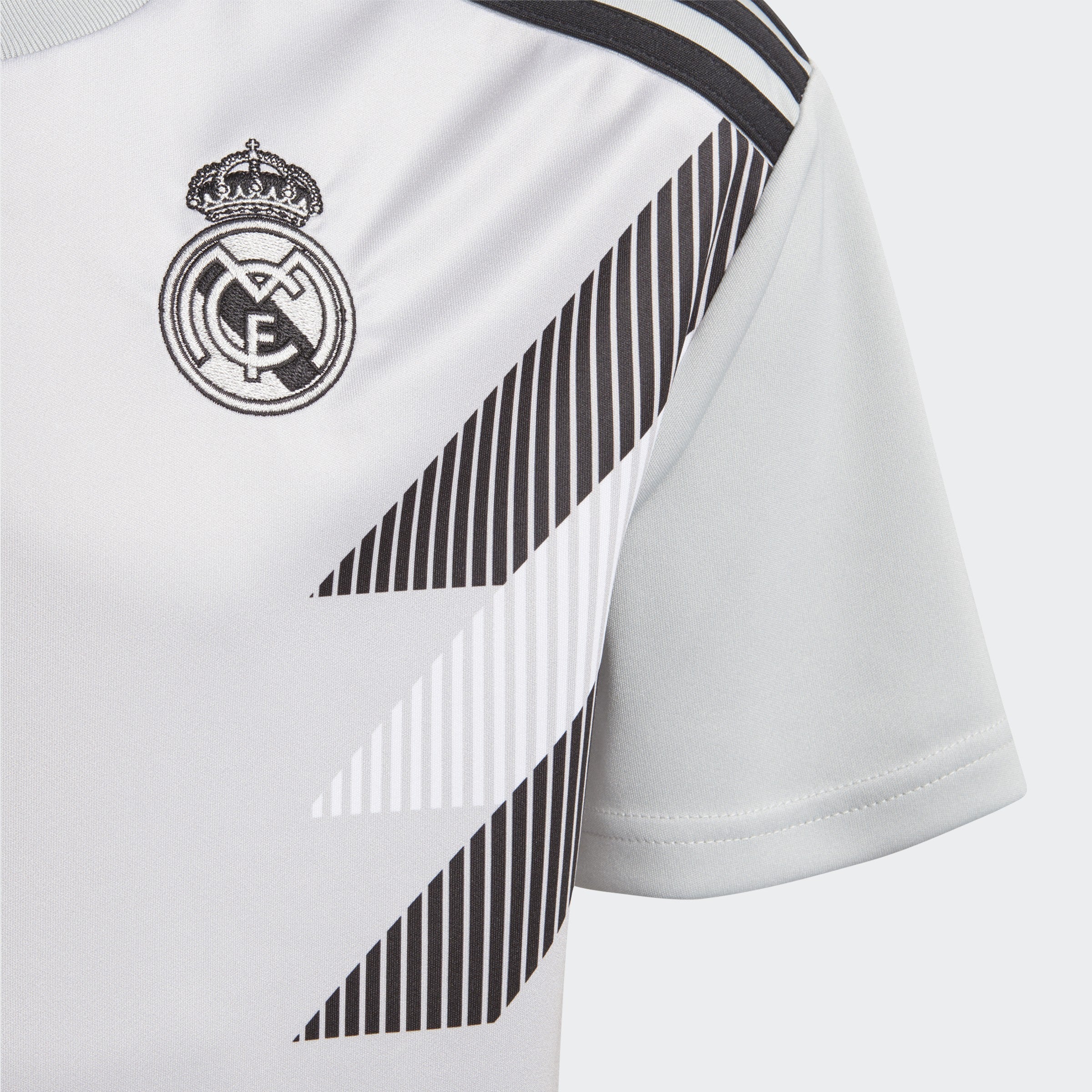 Kid's Real Madrid 18/19 Pre-Match Home Jersey - Stone/Black - CW5827-ADIDAS by Adidas | Available at Niky's Sports