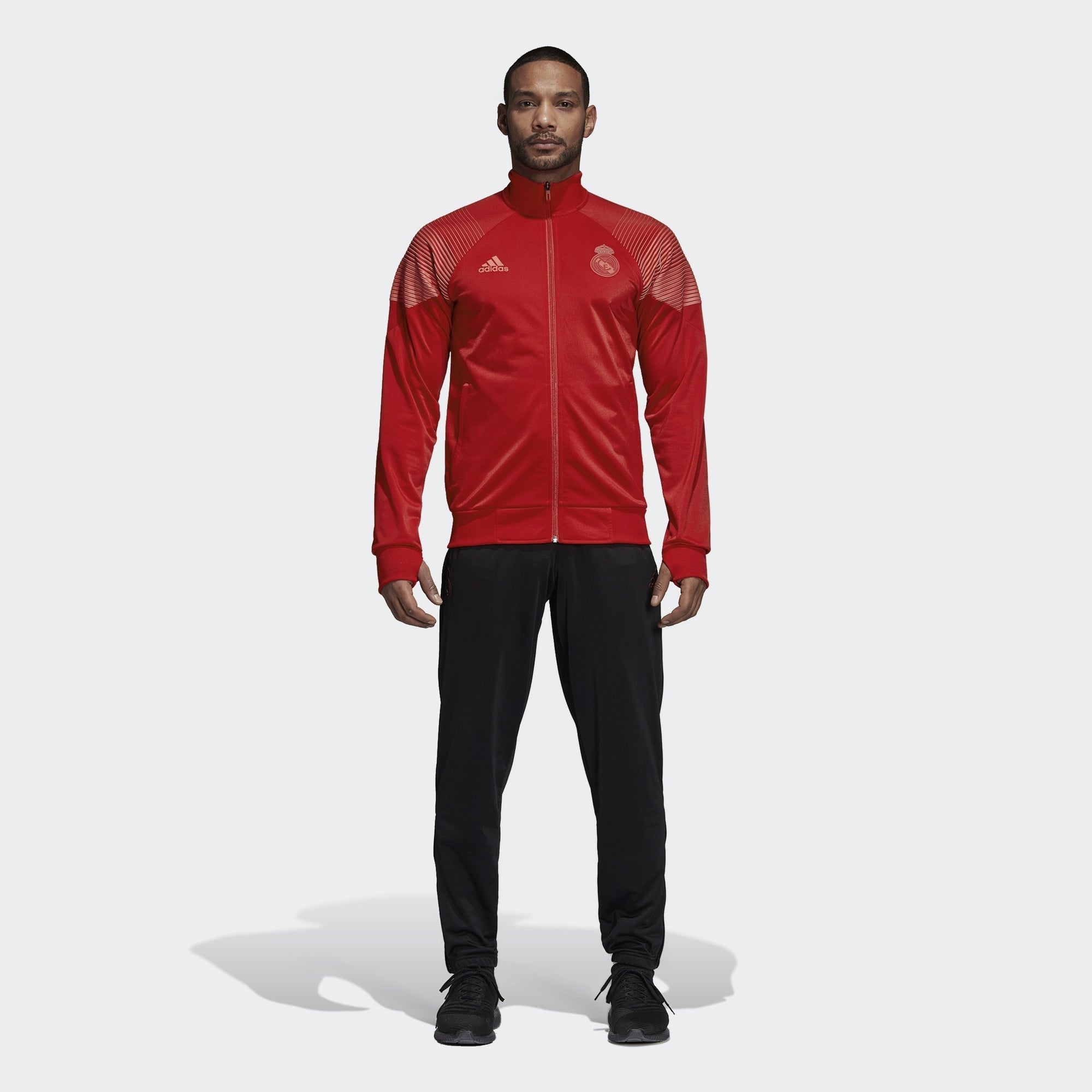 Men's Real Madrid Icon Track Pants - Black - CW8703-ADIDAS by Adidas | Available at Niky's Sports