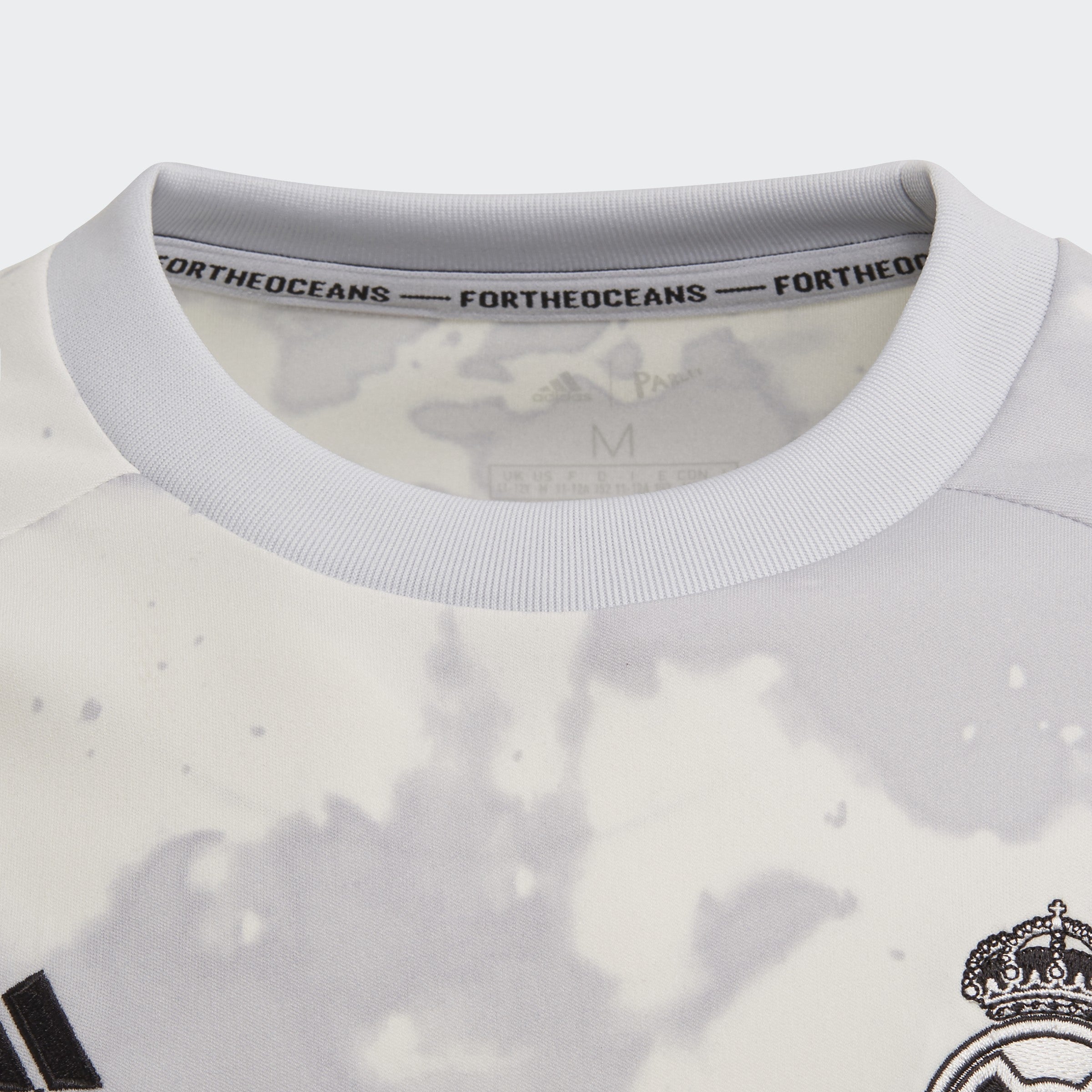 Kid's Real Madrid Pre-Match Jersey - Clear Grey/White - FL7866-ADIDAS by Adidas | Available at Niky's Sports