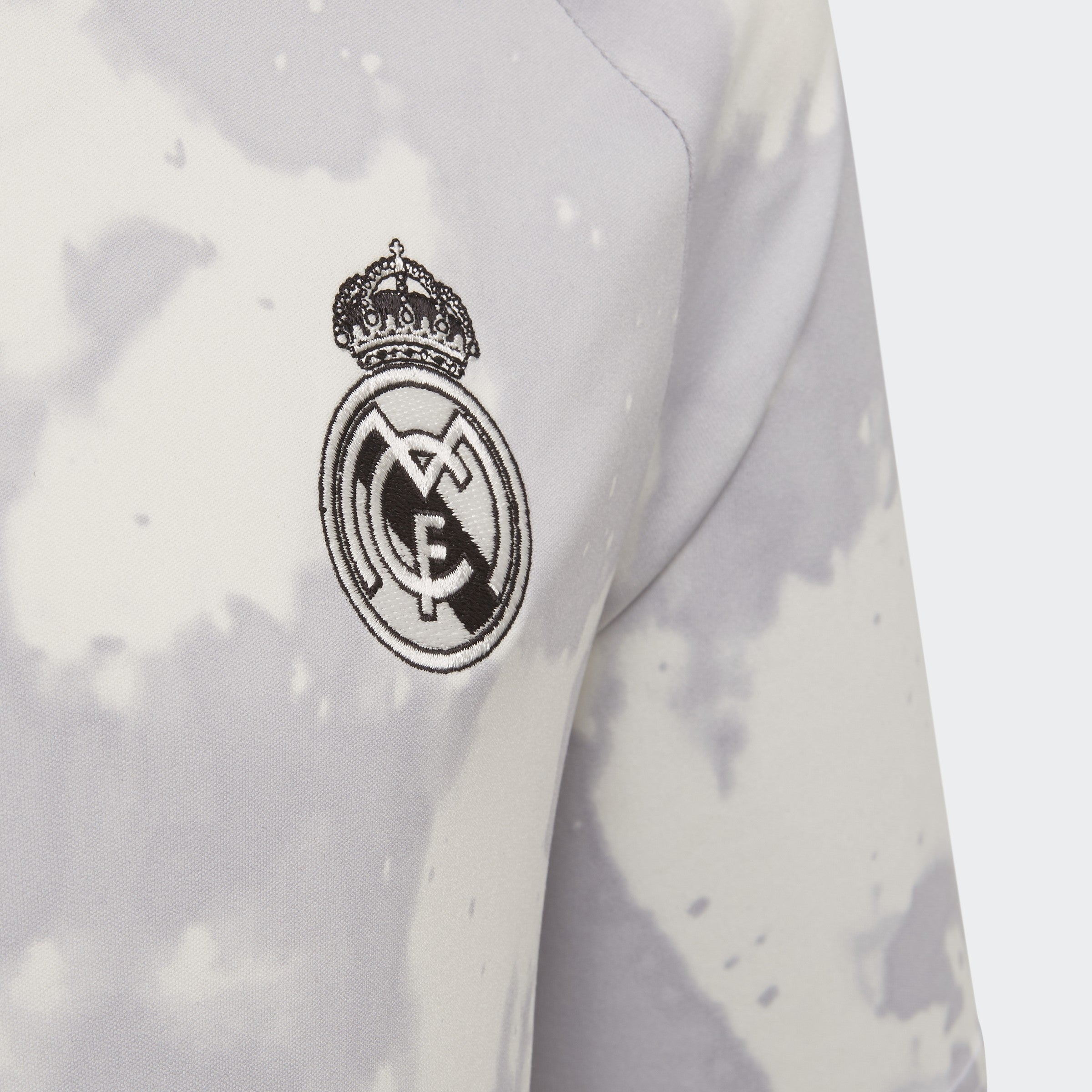 Kid's Real Madrid Pre-Match Jersey - Clear Grey/White - FL7866-ADIDAS by Adidas | Available at Niky's Sports