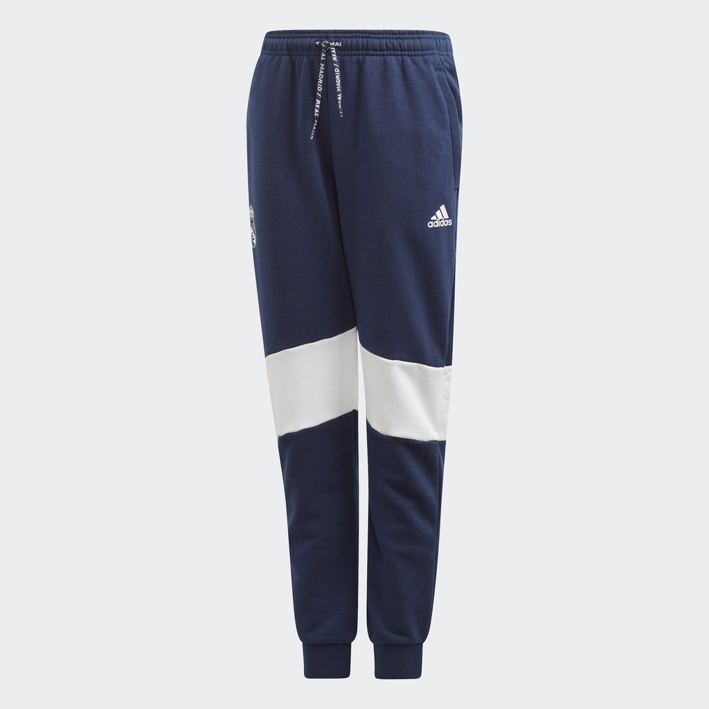 Kid's Real Madrid Pants - Night Indigo/White - DX8694-ADIDAS by Adidas | Available at Niky's Sports