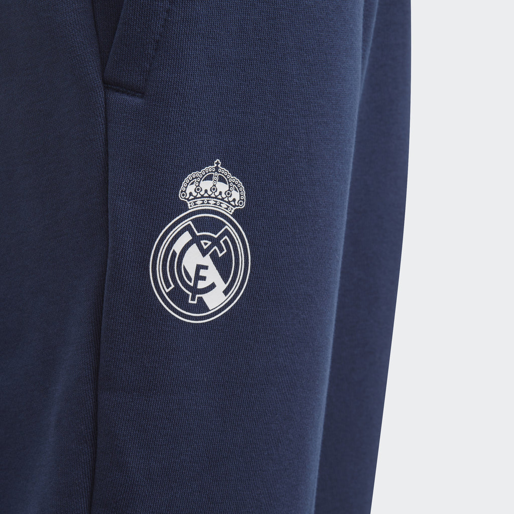 Kid's Real Madrid Pants - Night Indigo/White - DX8694-ADIDAS by Adidas | Available at Niky's Sports