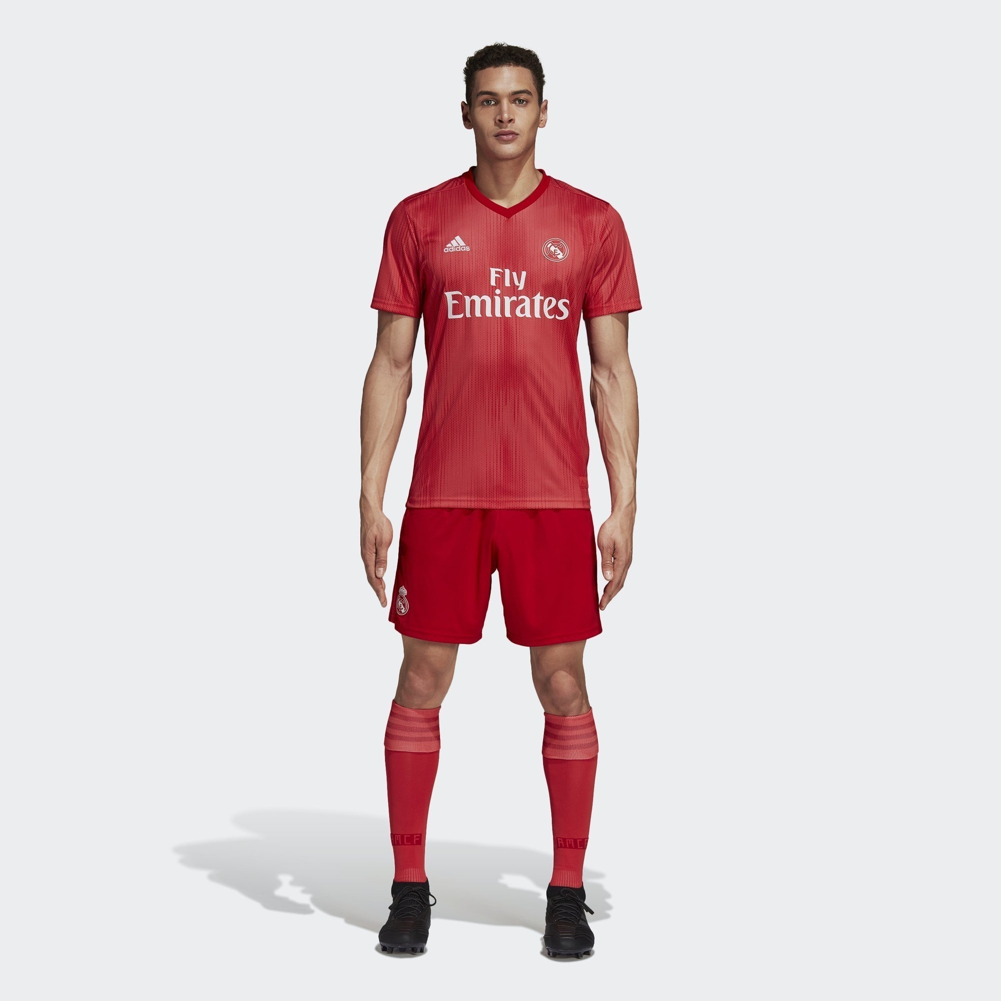Men s Real Madrid 18 19 Third Jersey Real Coral Red