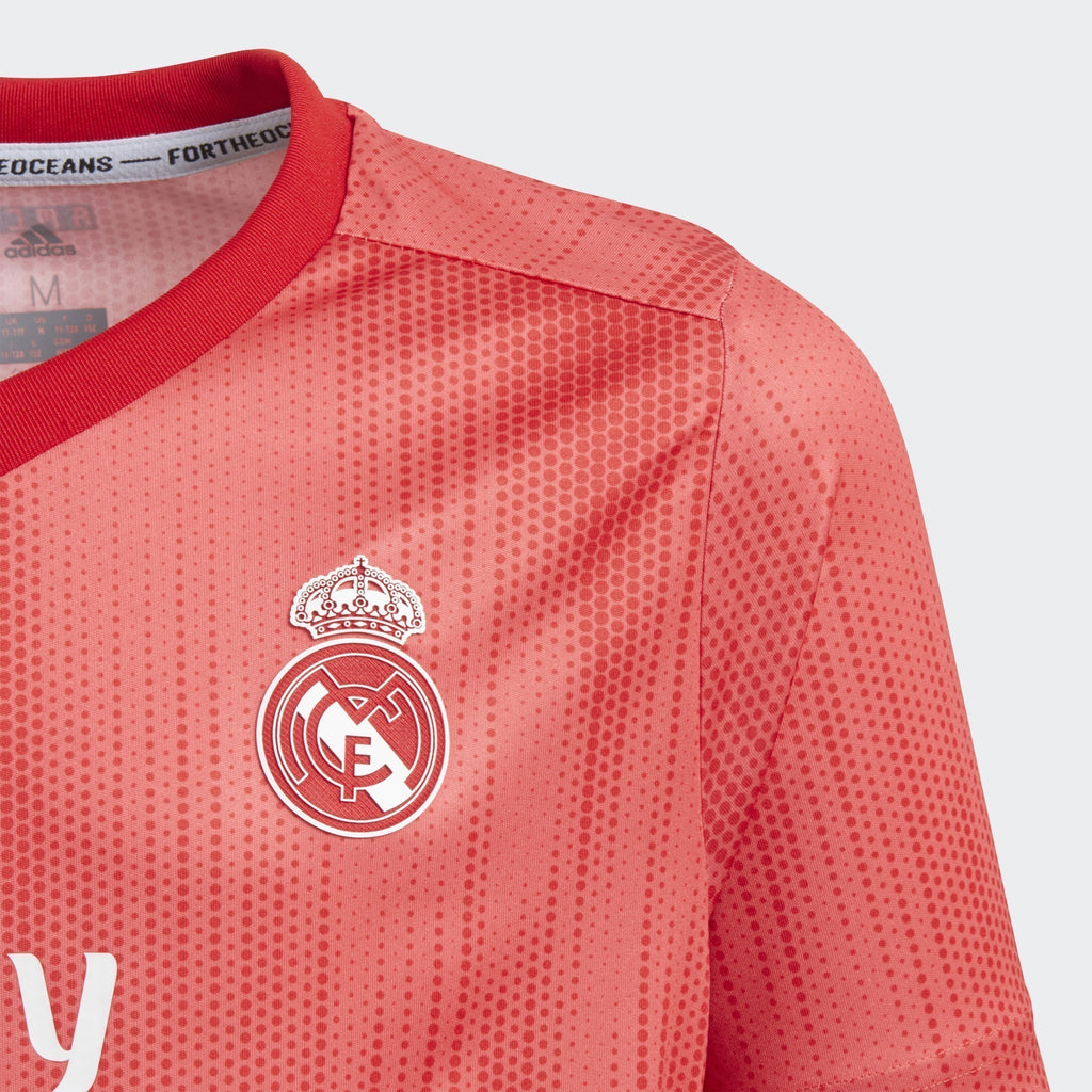 Kid's Real Madrid 18/19 Third Jersey - Real Coral/Vivid Red